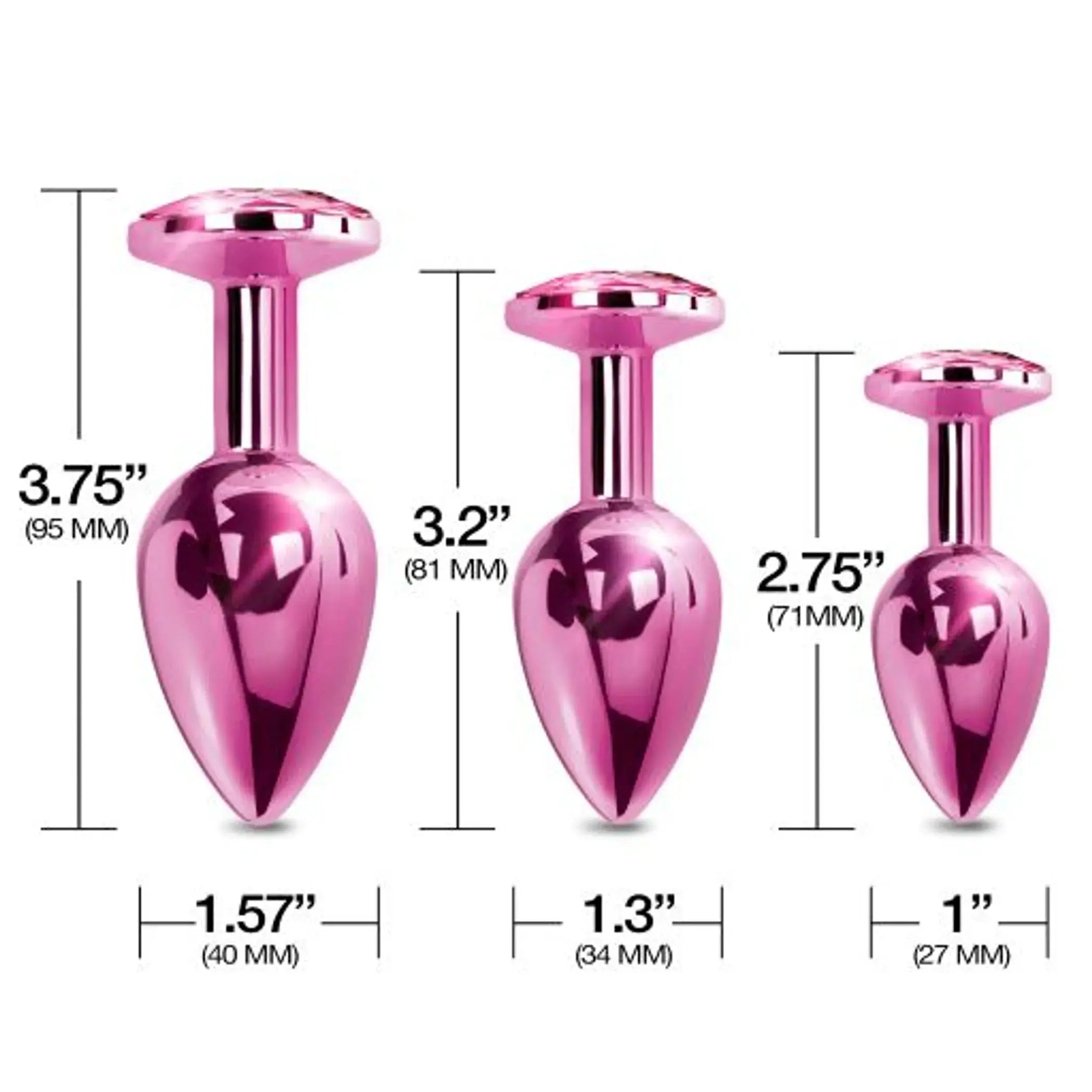 Nixie Metal Plug Trainer Set Pink Metallic Global Novelties
