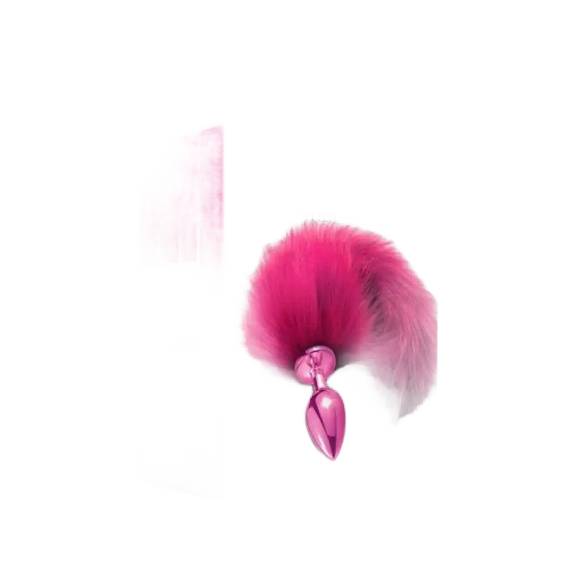 NIXIE METAL PLUG W/ OMBRE TAIL MEDIUM PINK METALLIC Global Novelties