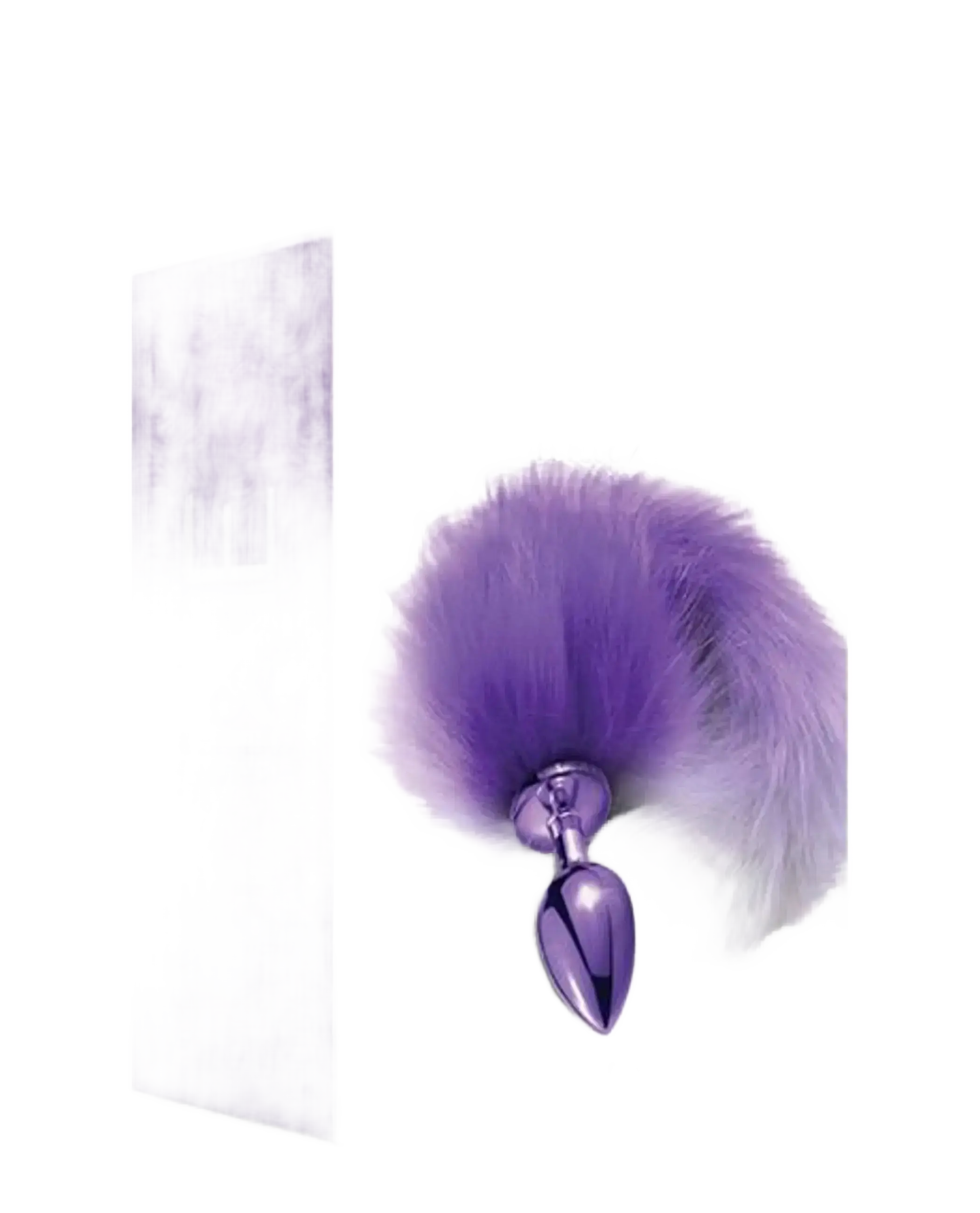 NIXIE METAL PLUG W/ OMBRE TAIL MEDIUM PURPLE METALLIC Global Novelties