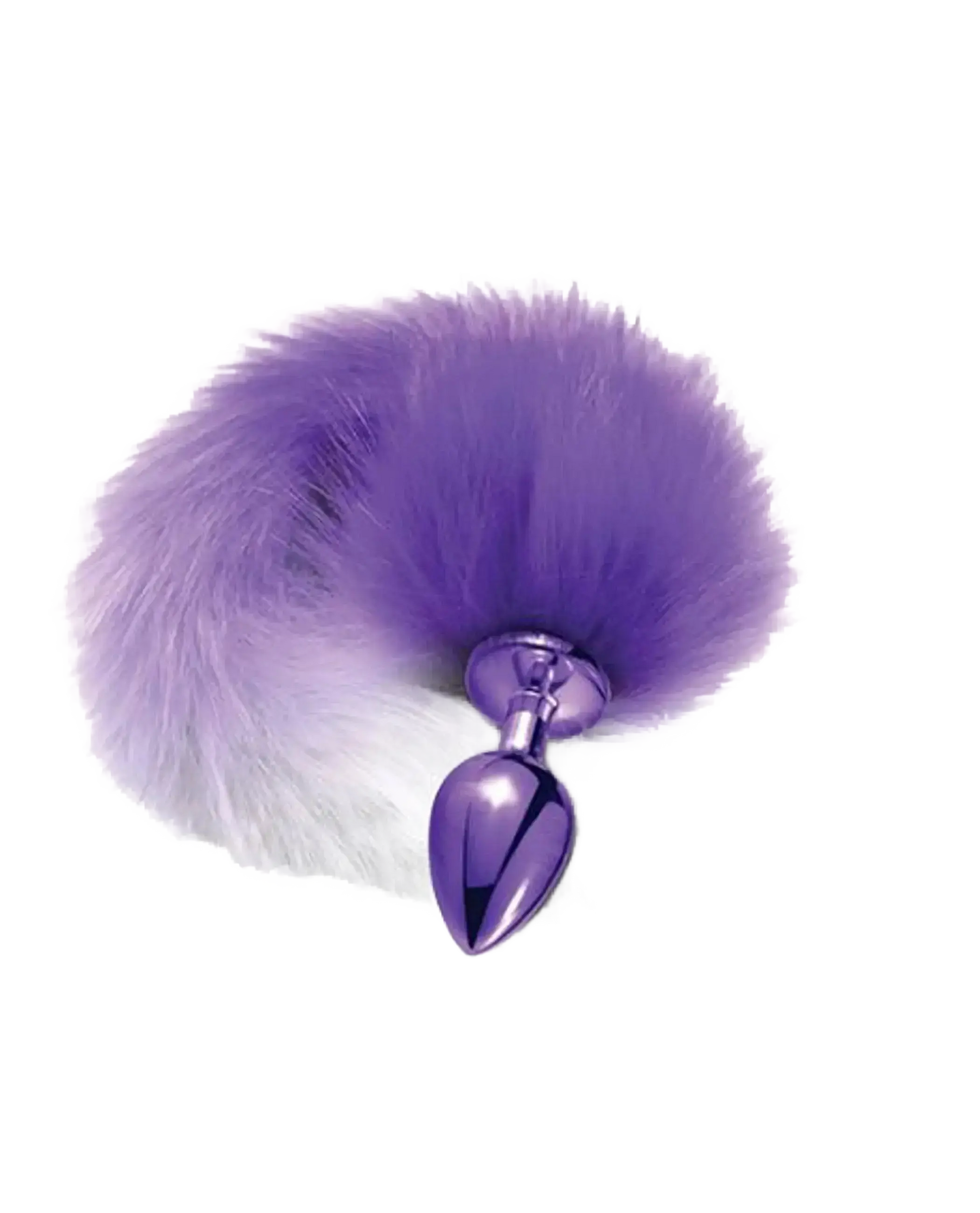 NIXIE METAL PLUG W/ OMBRE TAIL MEDIUM PURPLE METALLIC Global Novelties