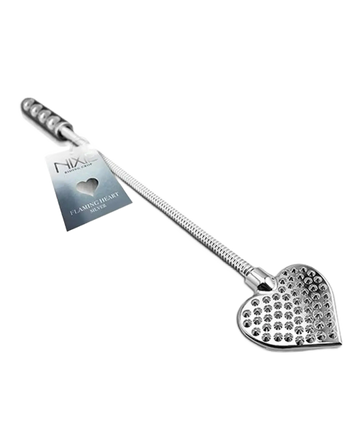 NIXIE STAINLESS STEEL RIDING CROP HEART Global Novelties