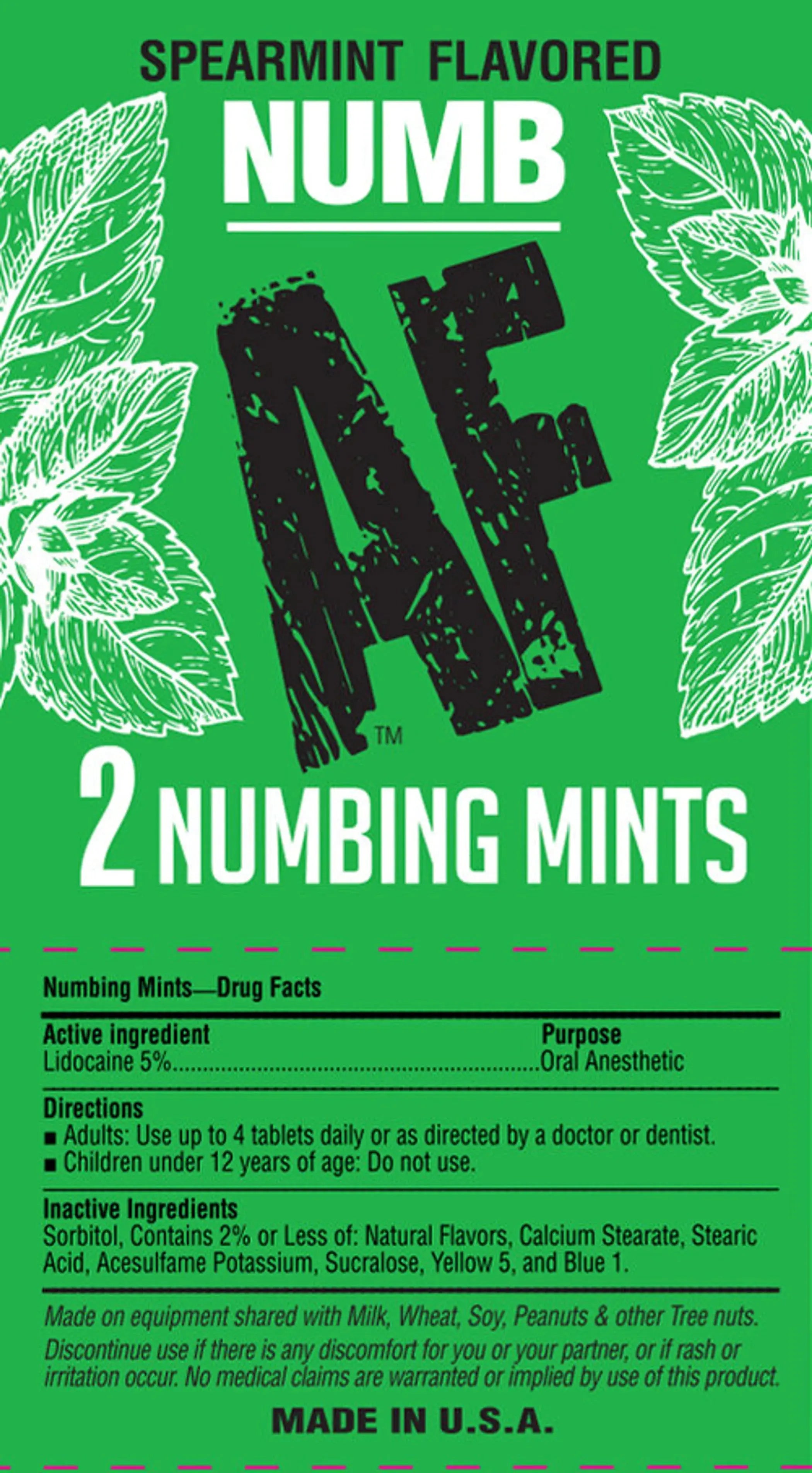 Numbing Mints 100pc Fishbowl Little Genie