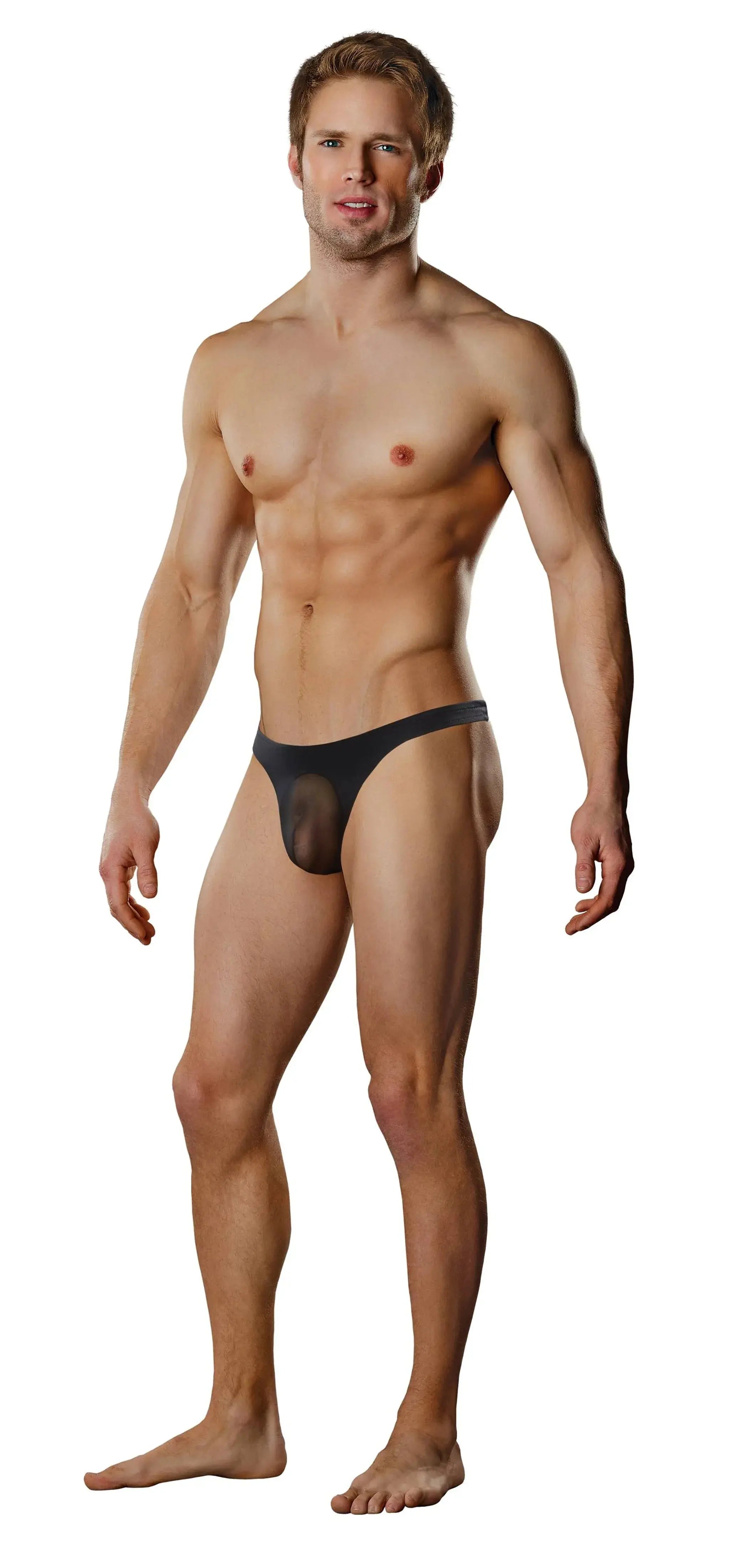 Nylon Spandex Streaker Thong Male Power Lingerie