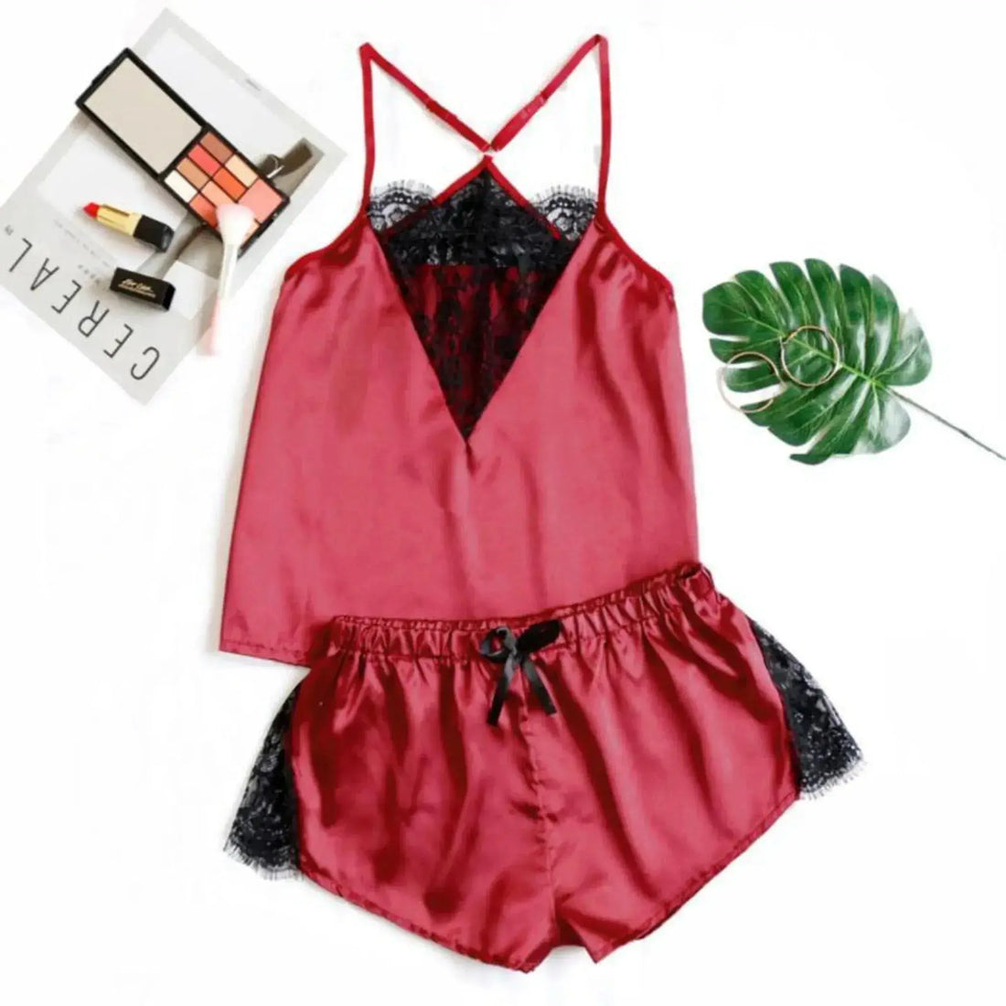 Oakley Lace Silk Nightwear Set La Belle Fantastique