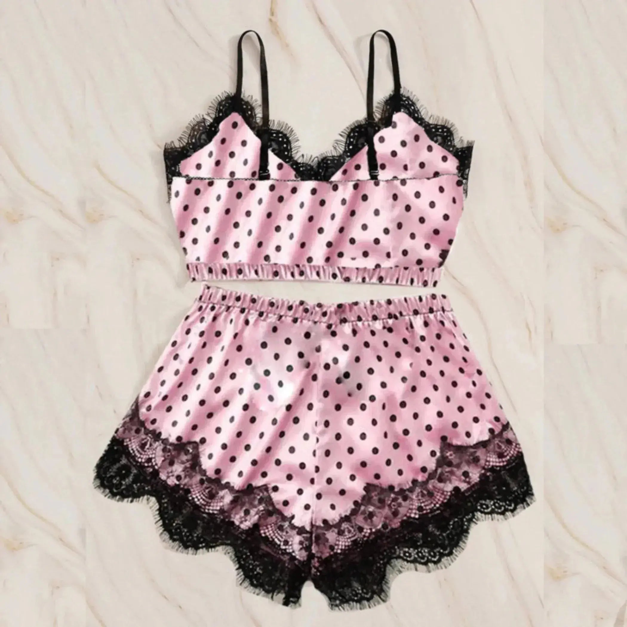 Oakley Lace Silk Nightwear Set La Belle Fantastique
