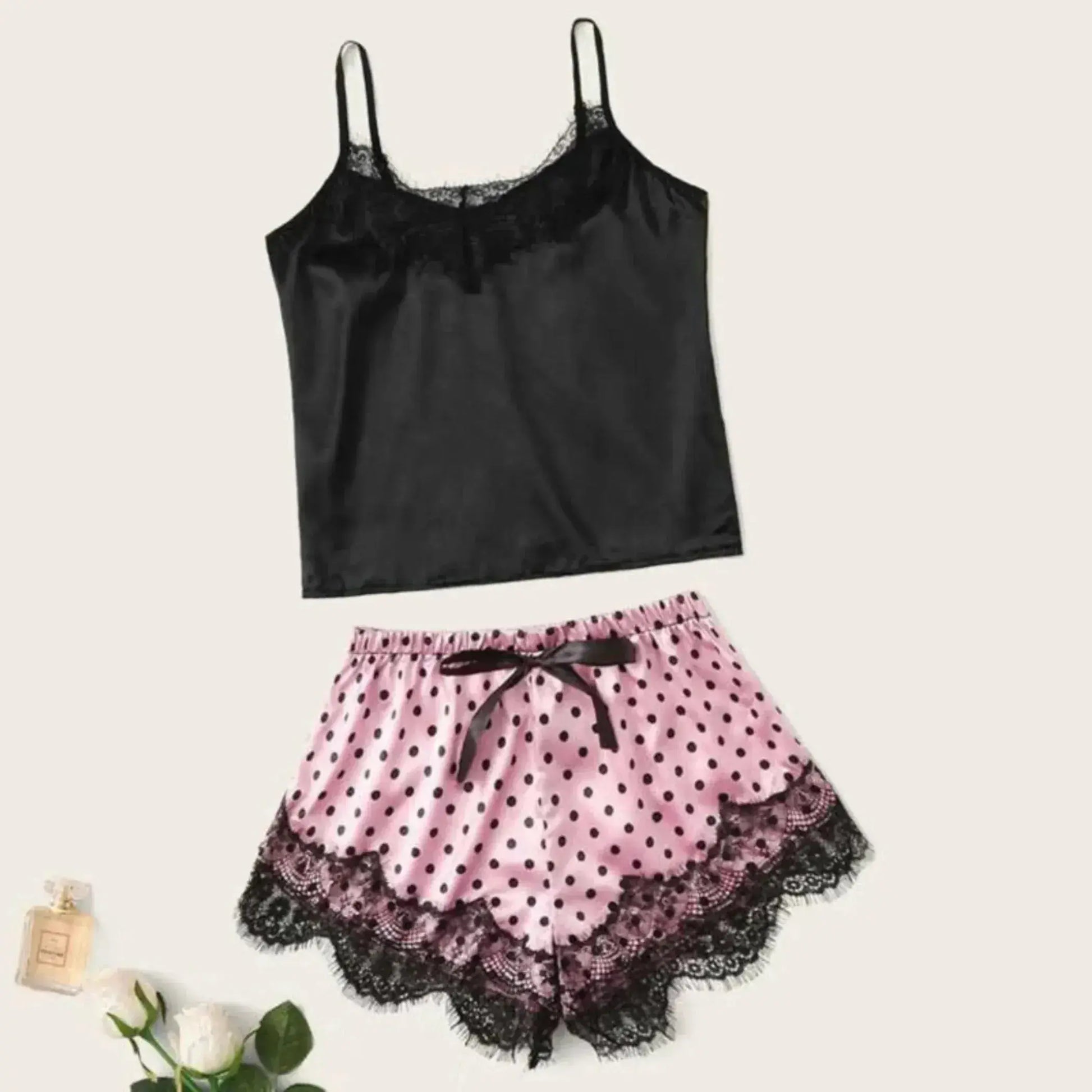 Oakley Lace Silk Nightwear Set La Belle Fantastique