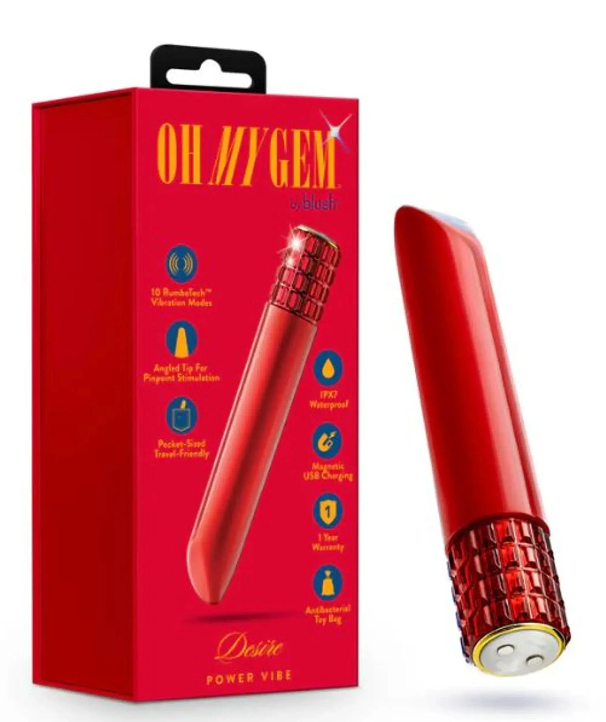 Oh My Gem Desire Vibe Ruby Blush Novelties