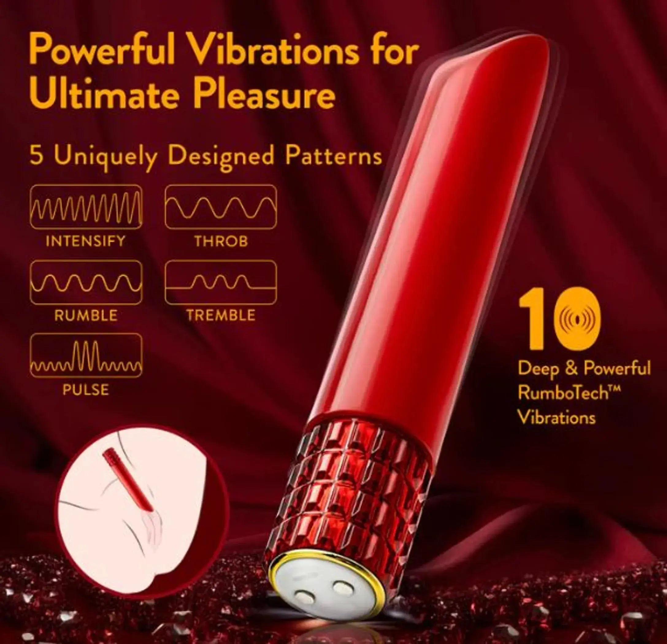 Oh My Gem Desire Vibe Ruby Blush Novelties