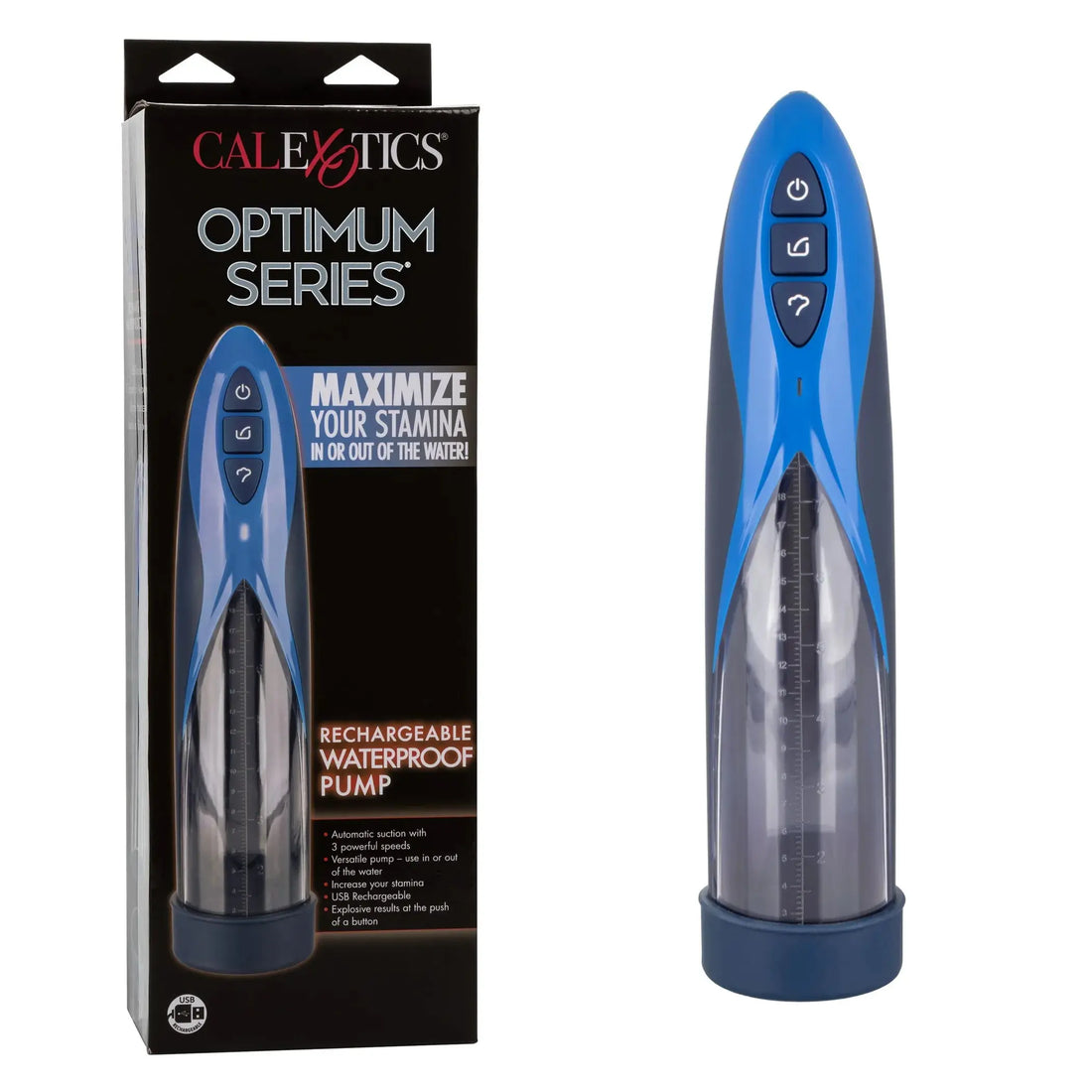 Optimum Series Waterproof Rechargeable Pump California Exotic Novelties