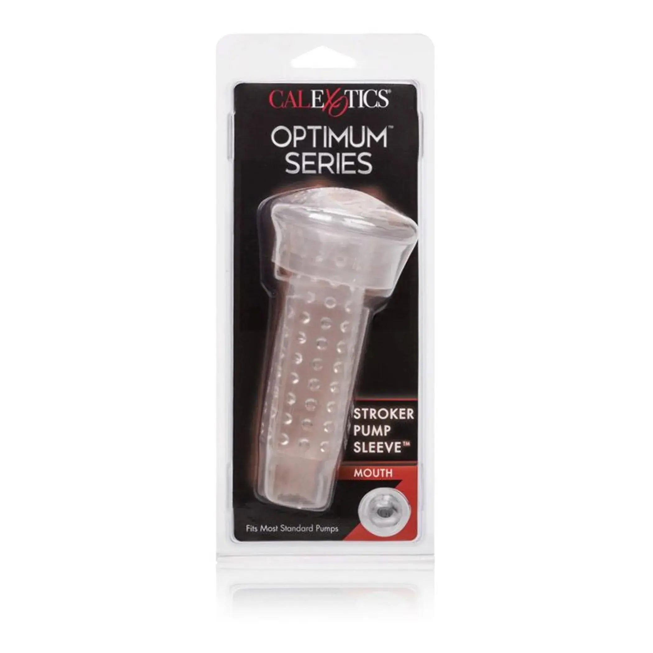 Optimum Stroker Pump Sleeve Mouth California Exotic Novelties