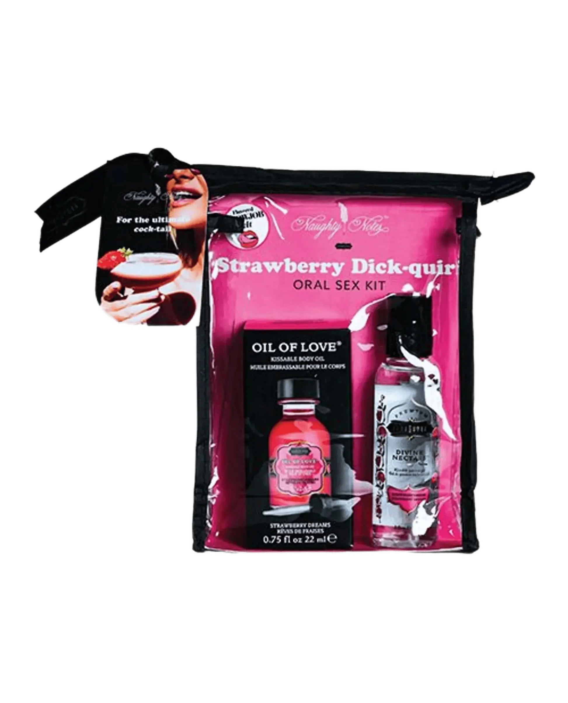 ORAL SEX COCKTAIL KIT STRAWBERRY DICKQUR Kama Sutra