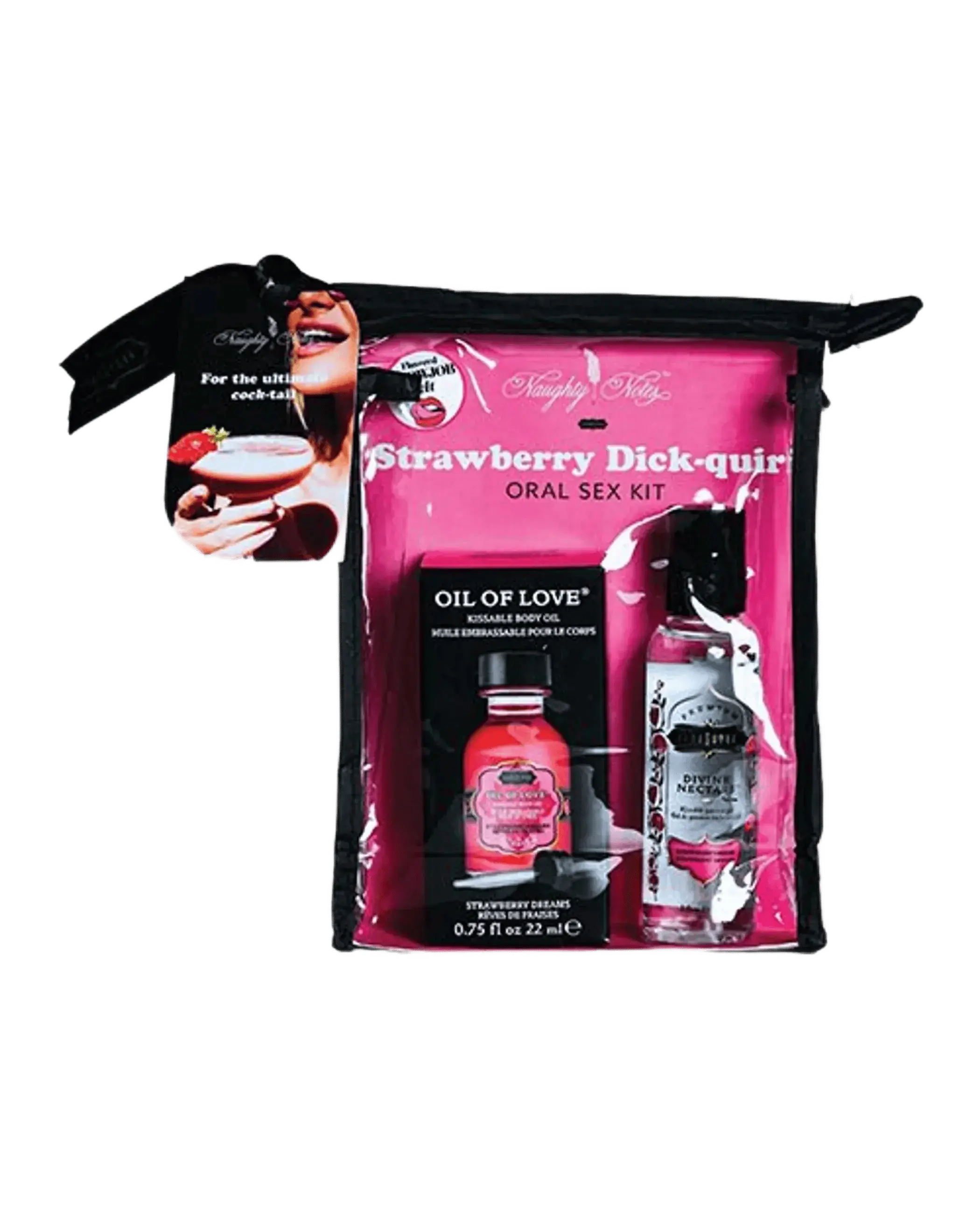 ORAL SEX COCKTAIL KIT STRAWBERRY DICKQUR Kama Sutra
