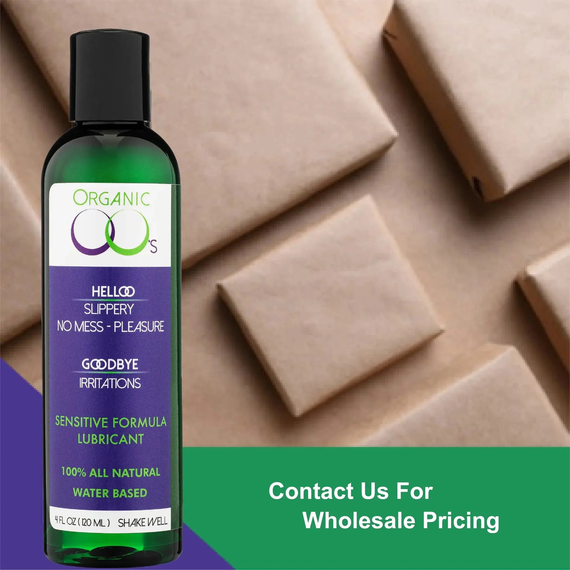 Organic OO's Water Based 100% All Natural Personal Lubricant Organic OO's