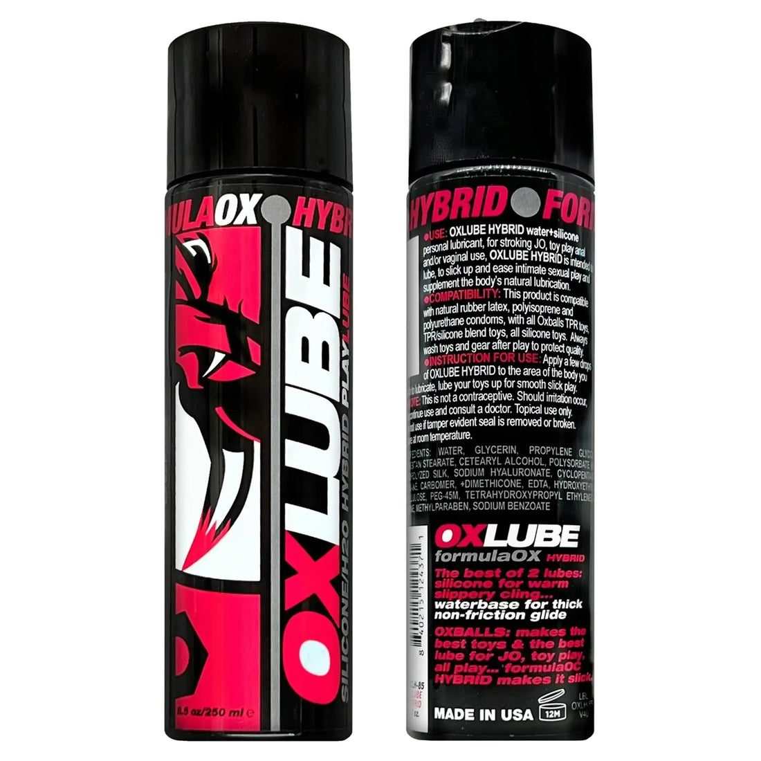 OxbBalls Hybrid Lube 8.5 oz Oxballs