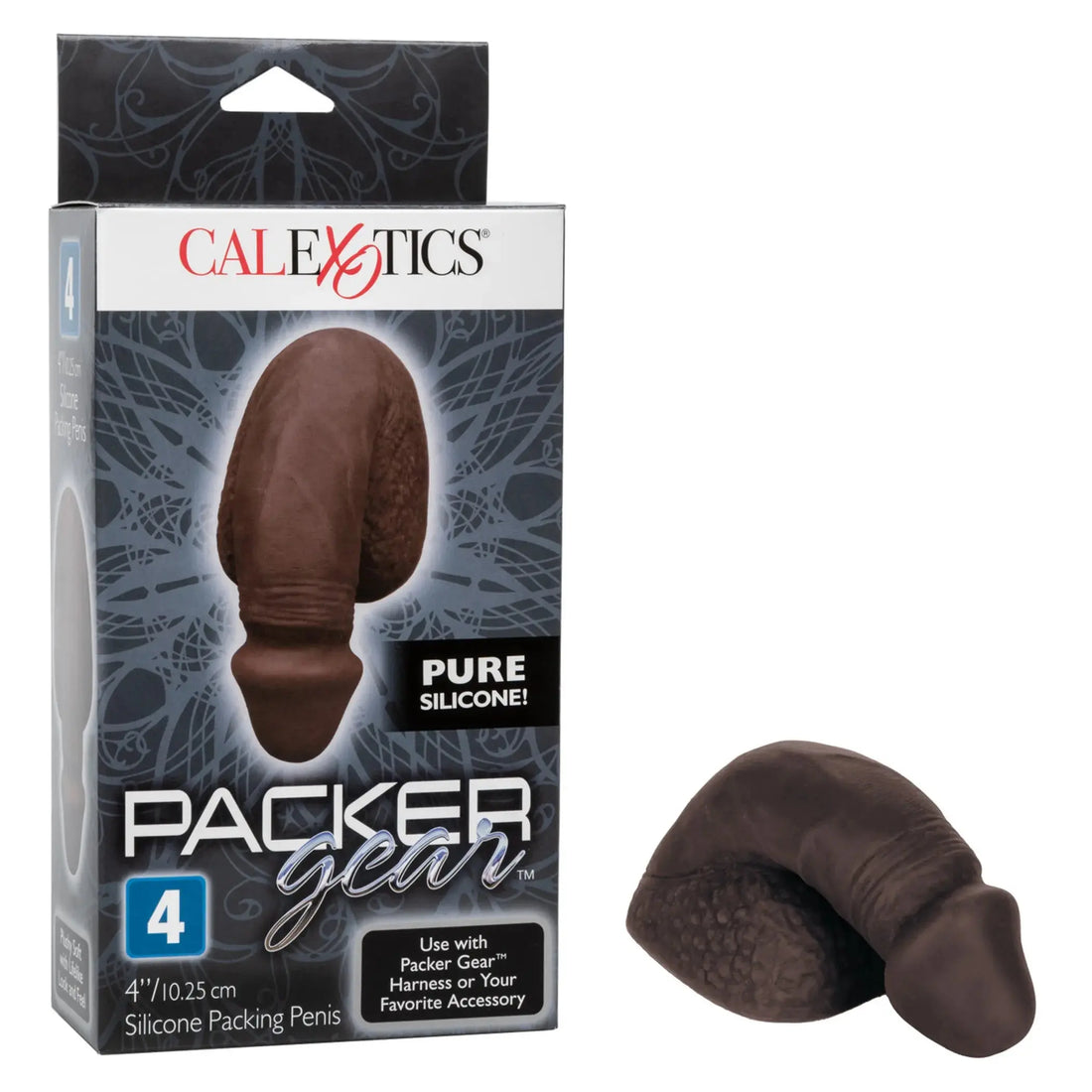 PACKER GEAR BLACK PACKING PENIS 4IN SILICONE California Exotic Novelties