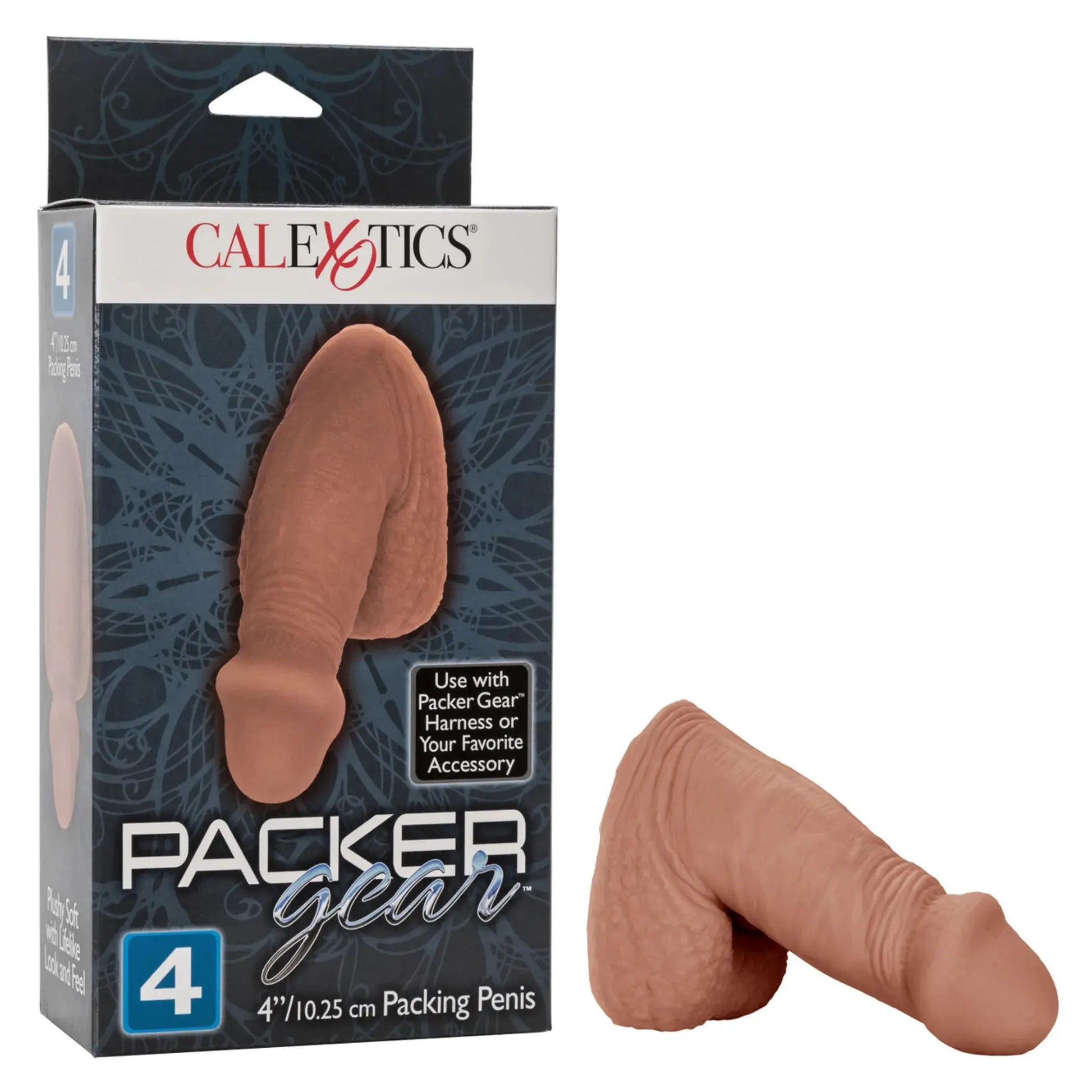 PACKER GEAR BROWN PACKING PENIS 4IN California Exotic Novelties