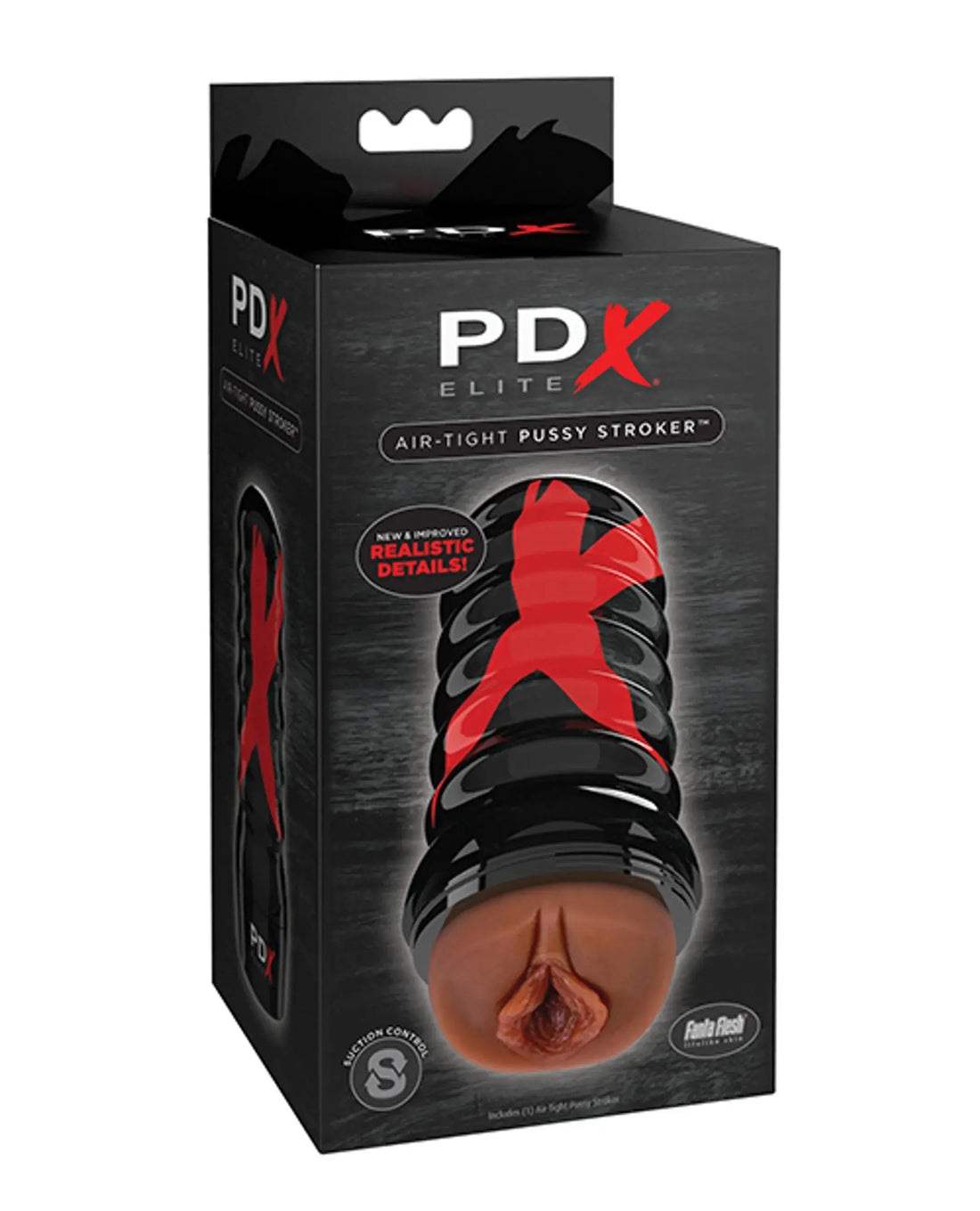 PDX ELITE AIR TIGHT PXSSYSTROKER BROWN/BLACK Pipedream Products