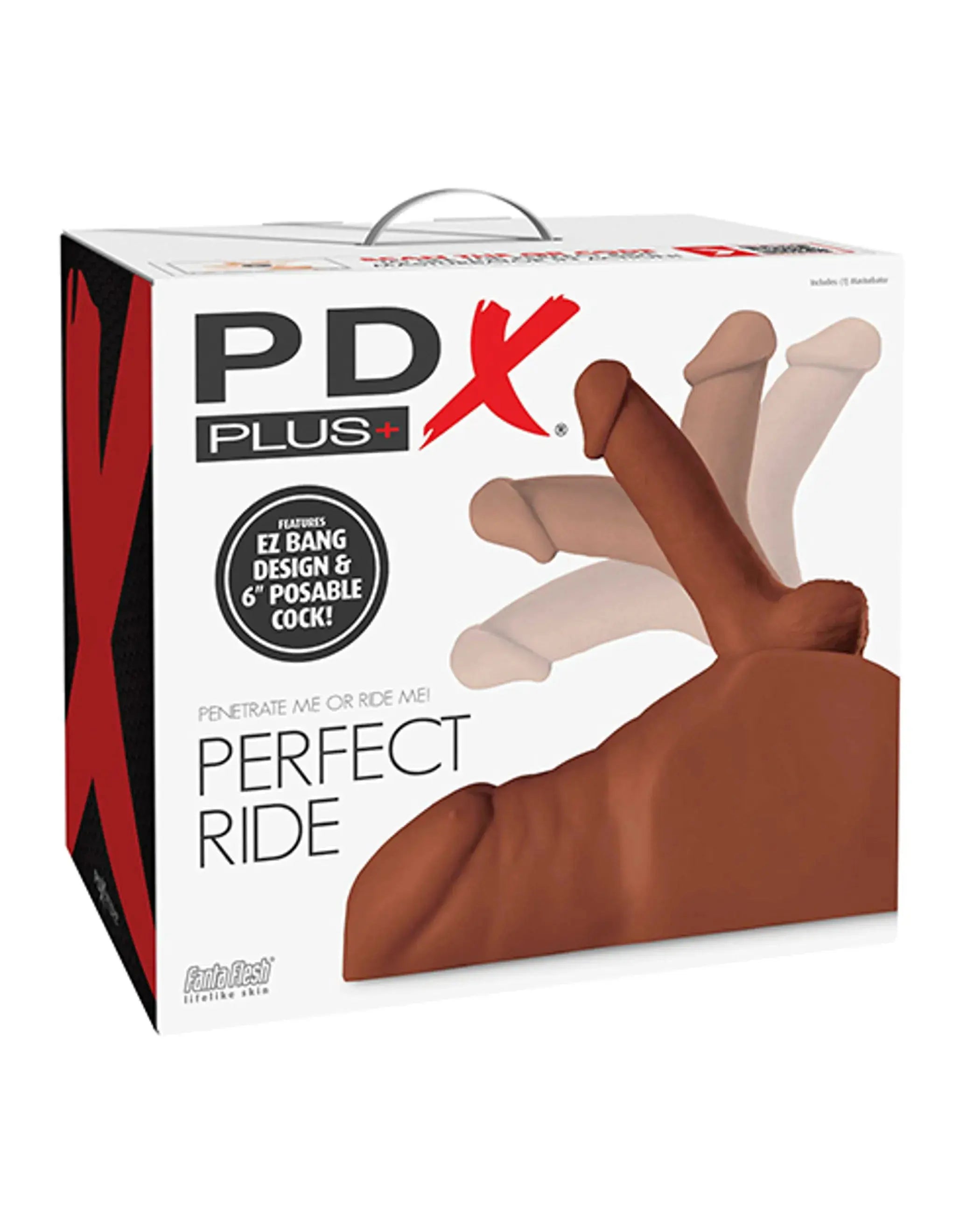 PDX EXTREME PLUS PERFECT RIDE BROWN Pipedream Products