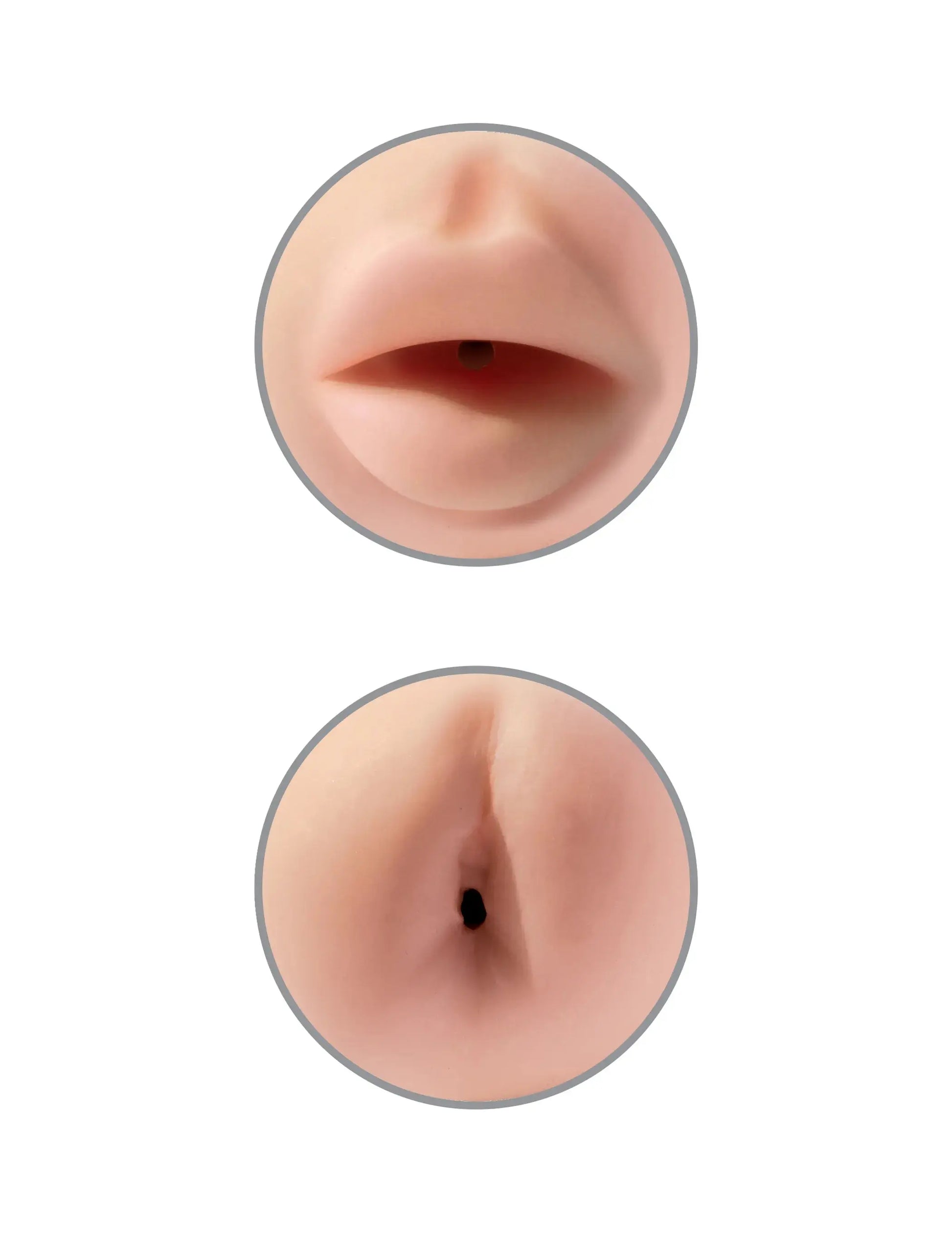 PDX EXTREME TIGHT GRIP MOUTH & ASS MASTURBATOR RED/LIGHT Pipedream Products