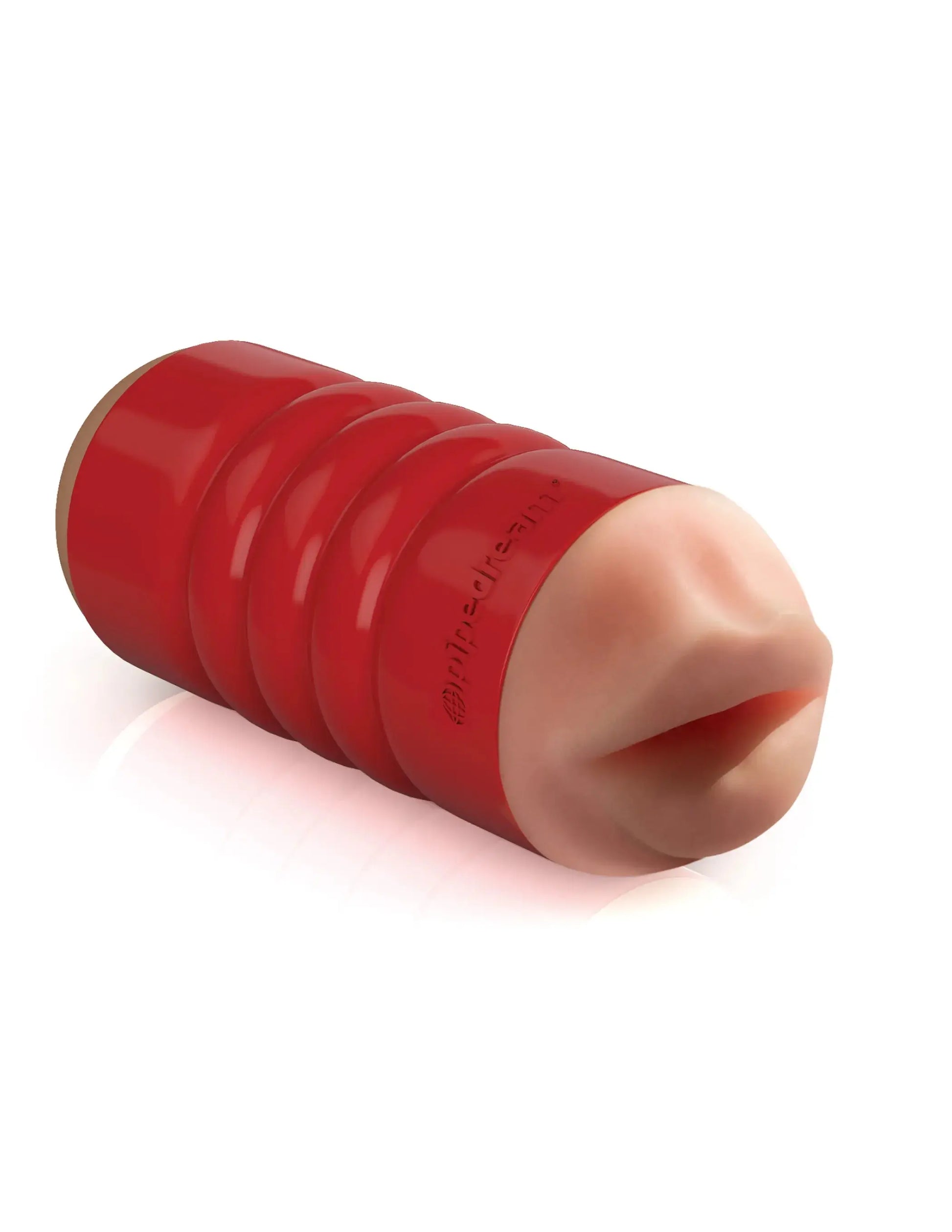 PDX EXTREME TIGHT GRIP MOUTH & ASS MASTURBATOR RED/LIGHT Pipedream Products