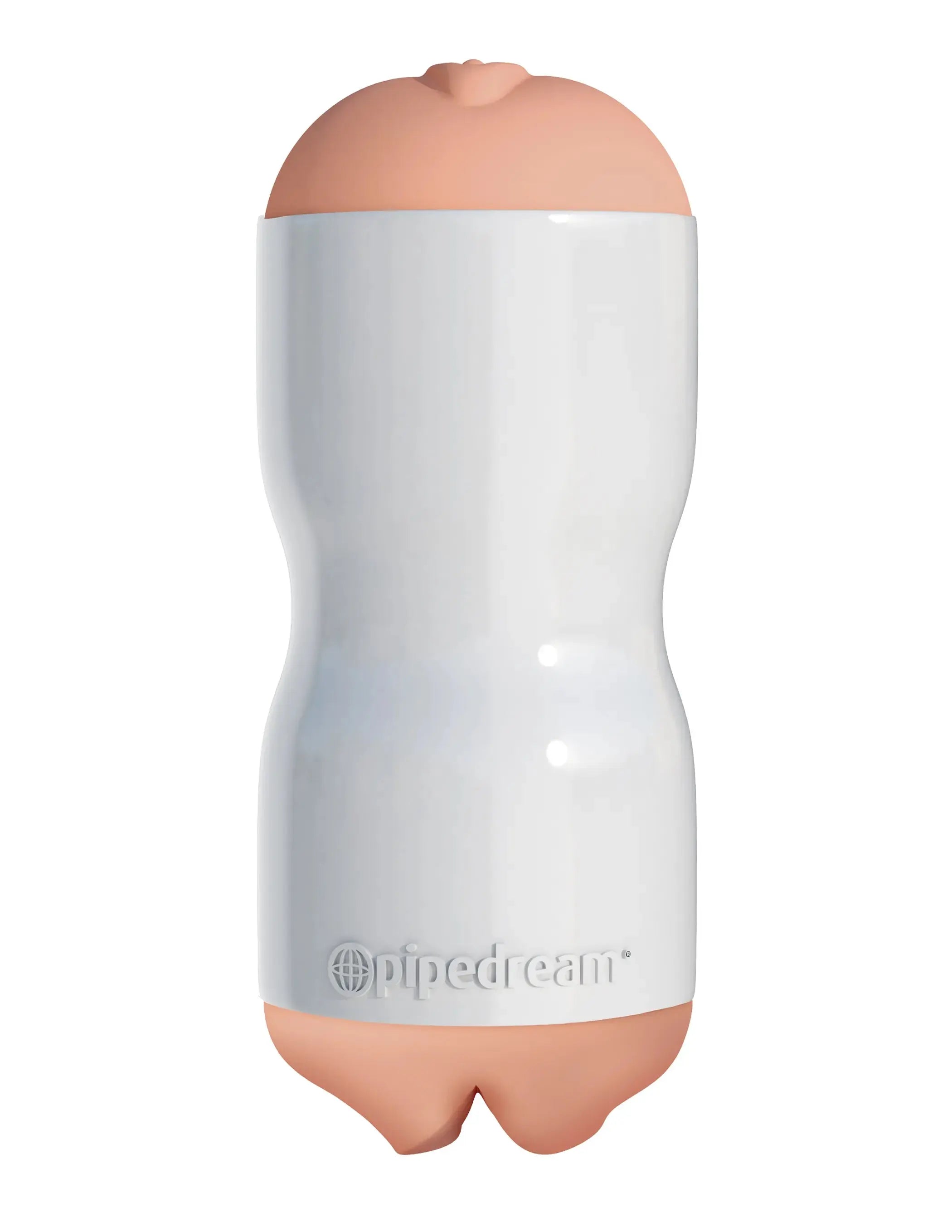 PDX EXTREME TIGHT GRIP PXSSY& MOUTH MASTURBATOR WHITE/ LIGHT Pipedream Products