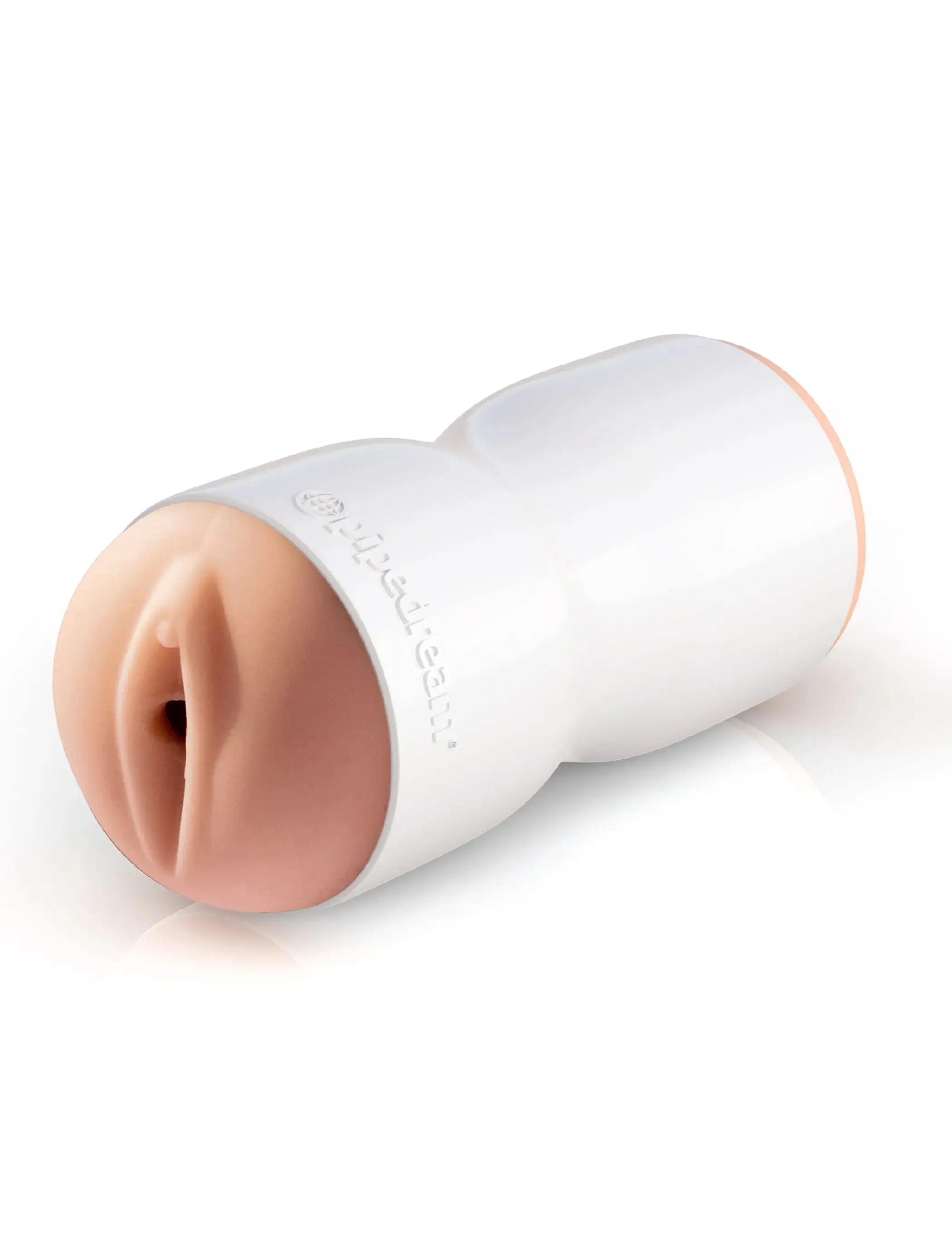 PDX EXTREME TIGHT GRIP PXSSY& MOUTH MASTURBATOR WHITE/ LIGHT Pipedream Products