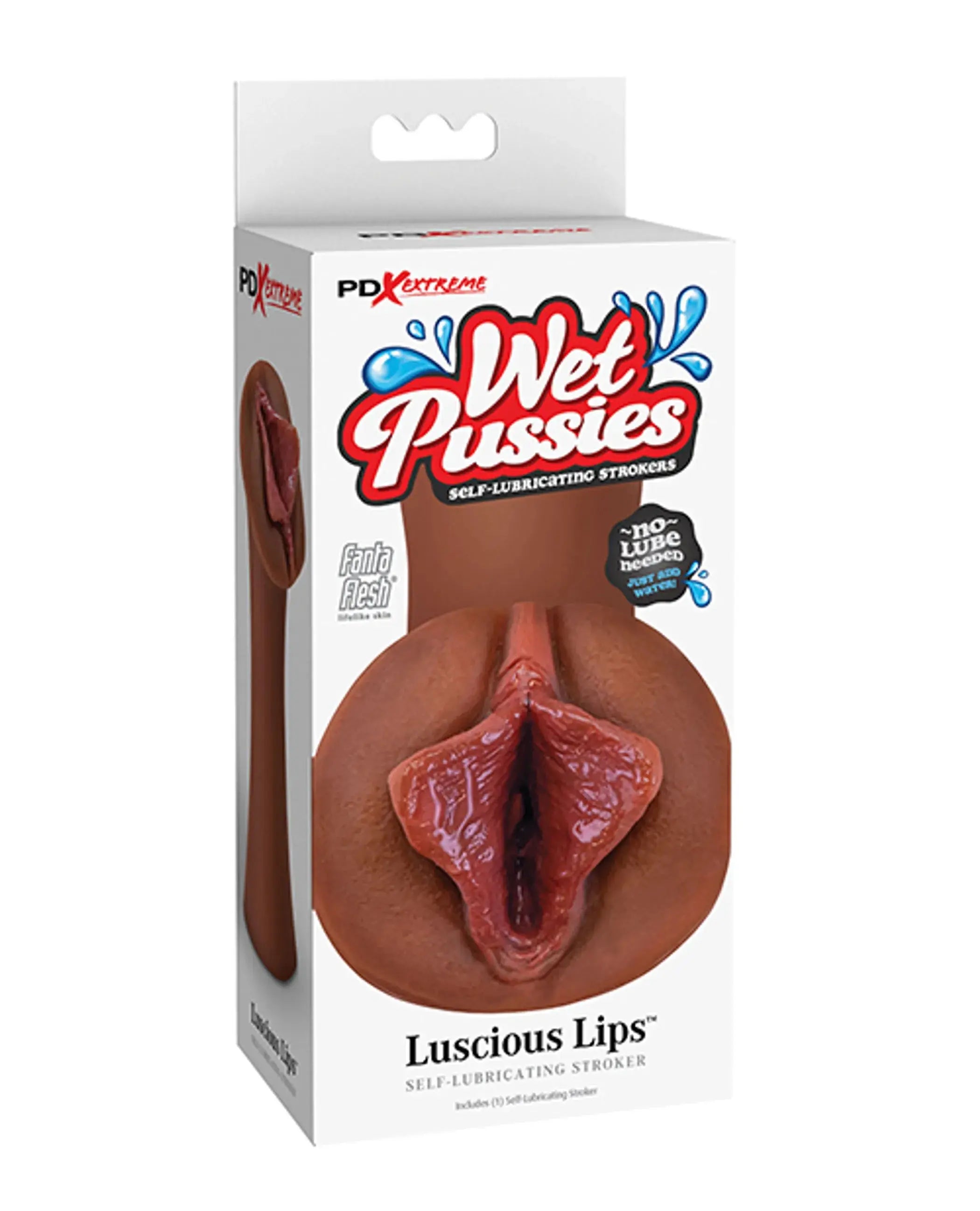 PDX Extreme Wet Pussies Luscious Lips Brown Pipedream Products