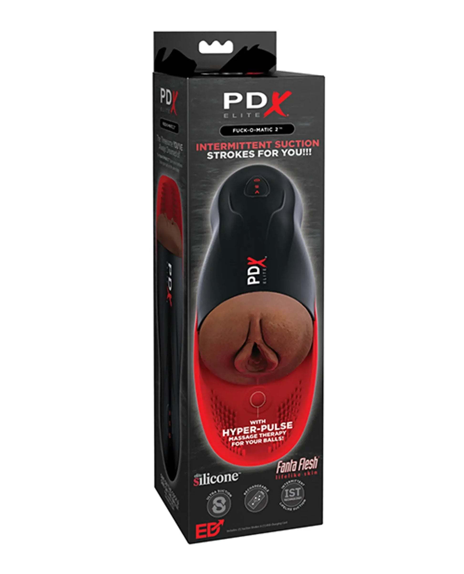 PDX FUCK-O-MATIC W/ HYPER PULSE BROWN Pipedream Products