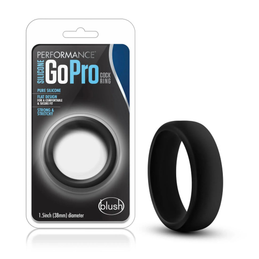 PERFORMANCE SILICONE GO PRO COCK RING BLACK Blush Novelties