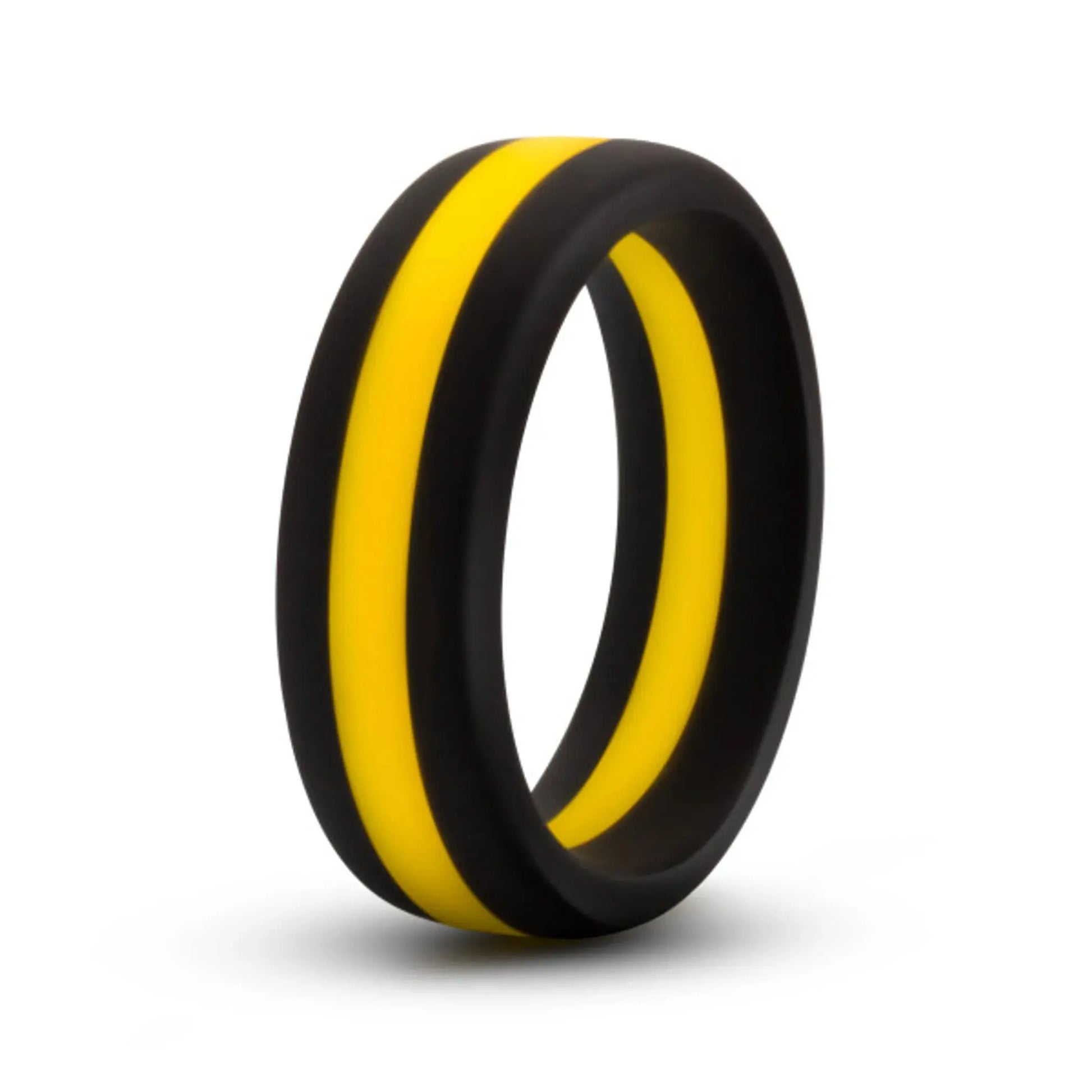 PERFORMANCE SILICONE GO PRO COCK RING BLACK/GOLD/BLACK Blush Novelties