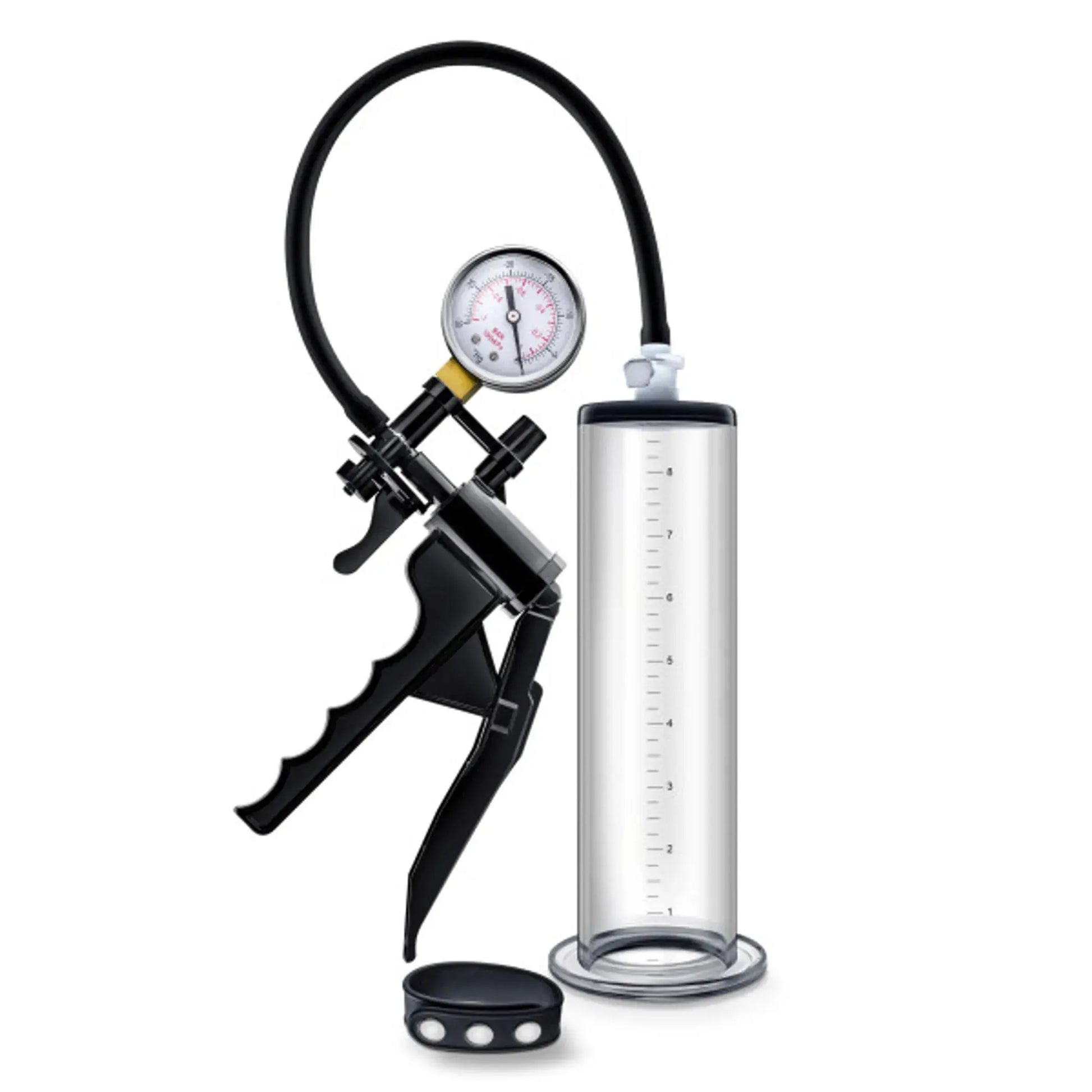 PERFORMANCE VX8 PREMIUM PENIS PUMP SYSTEM W/ SILICONE COCK STRAP CLEAR Blush Novelties