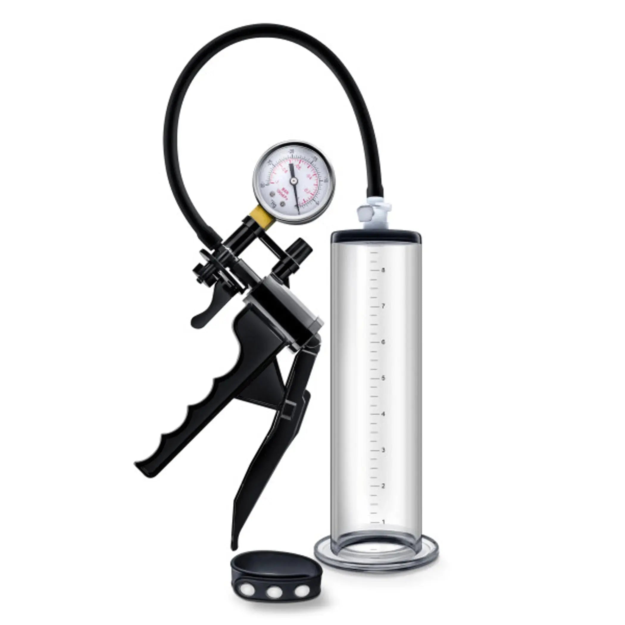 PERFORMANCE VX8 PREMIUM PENIS PUMP SYSTEM W/ SILICONE COCK STRAP CLEAR Blush Novelties