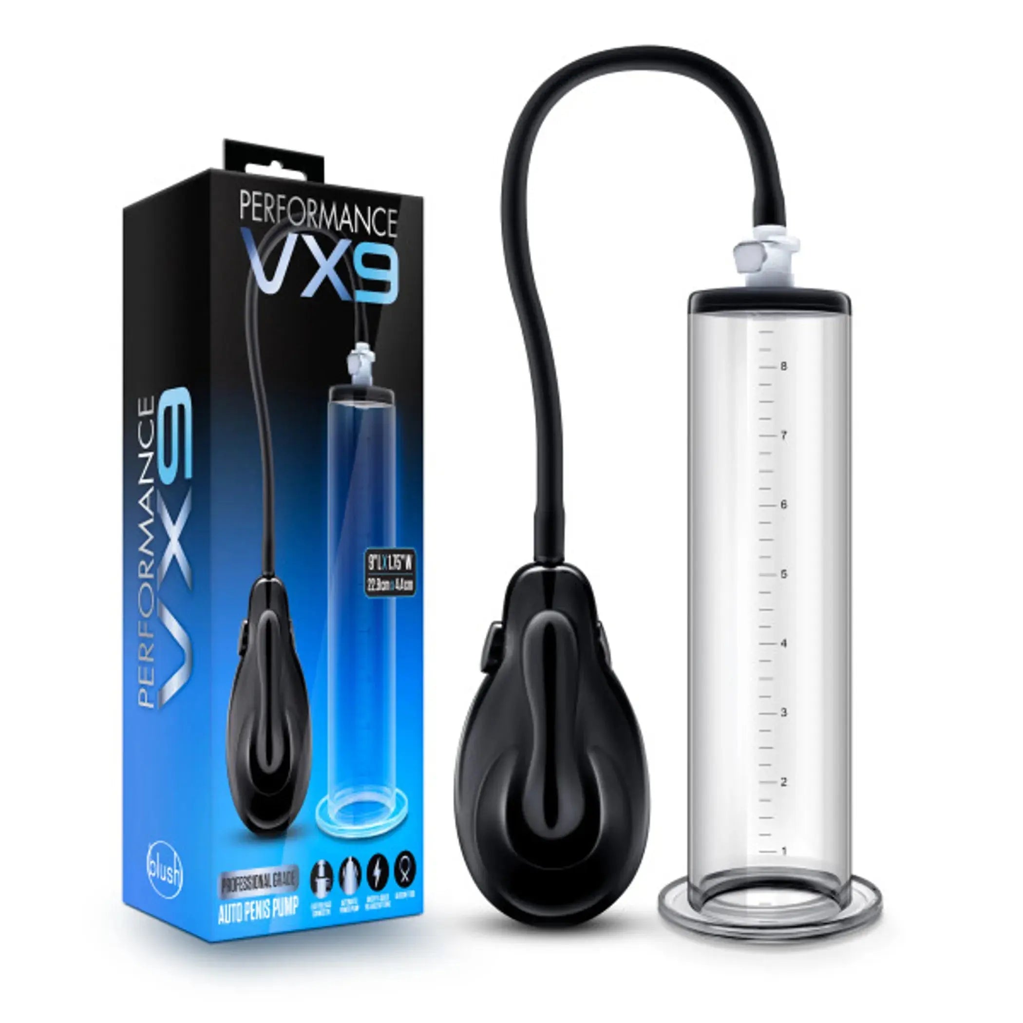 PERFORMANCE VX9 AUTO PENIS PUMP CLEAR Blush Novelties