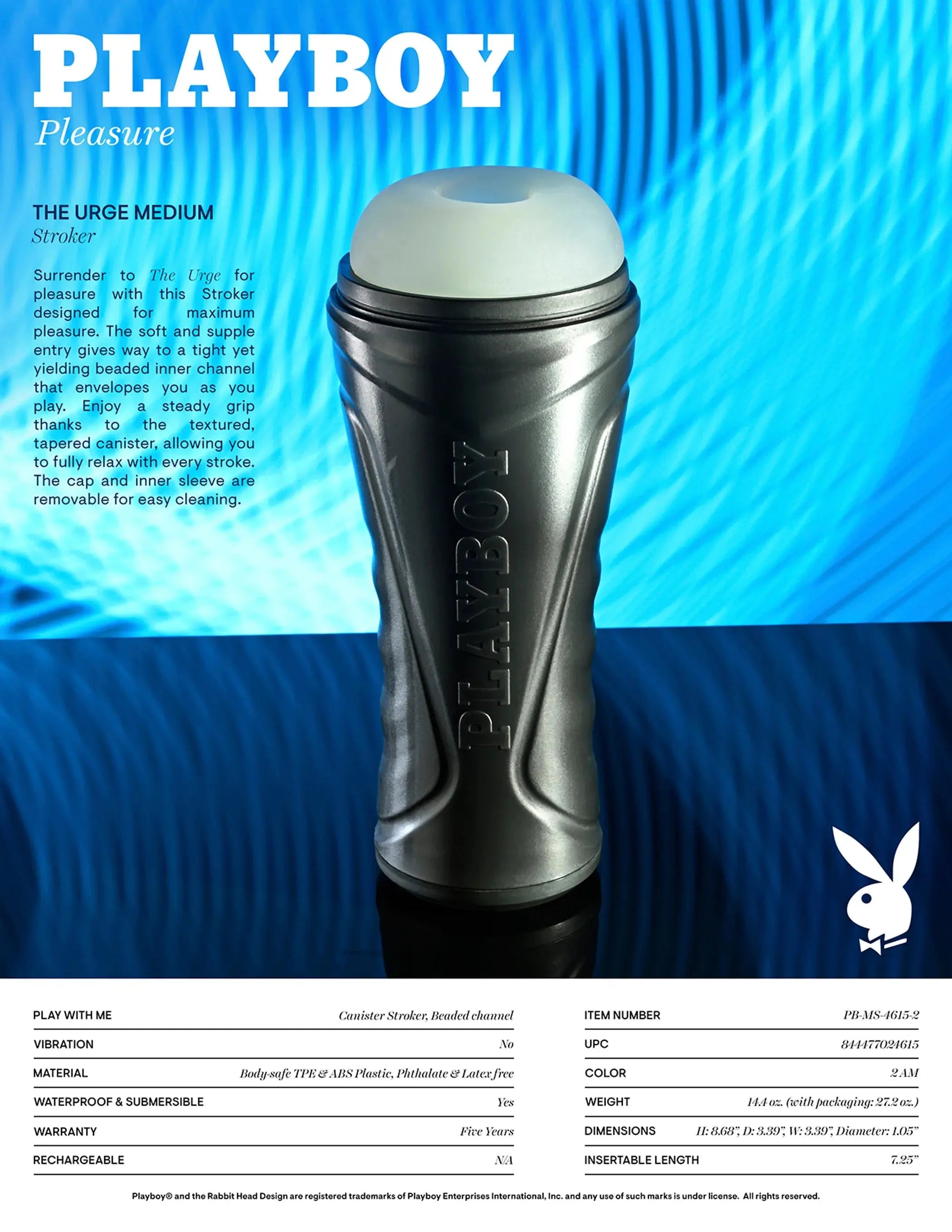 PLAYBOY THE URGE MEDIUM Evolved Novelties