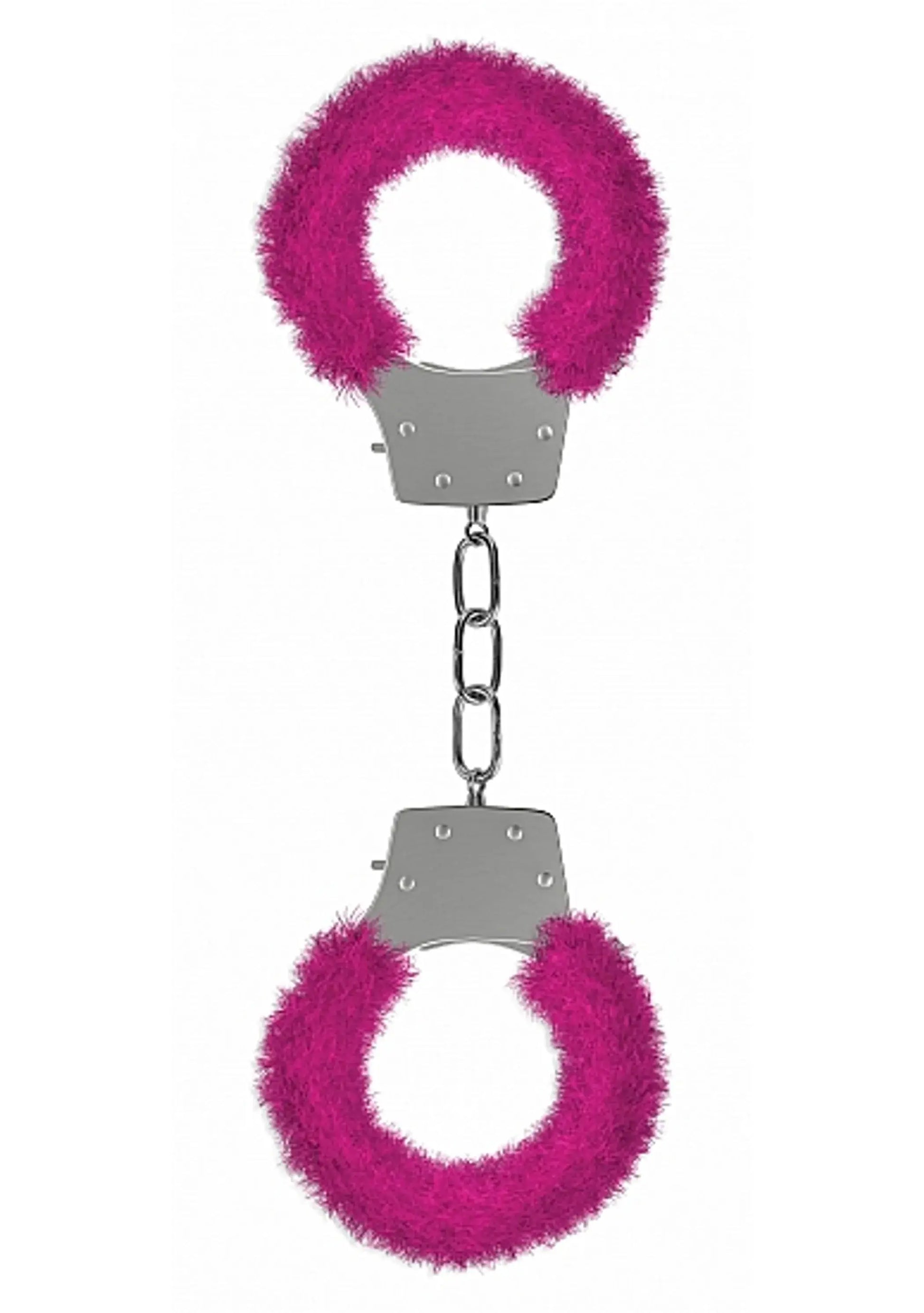 PLEASURE HANDCUFFS FURRY PINK SHOTS AMERICA