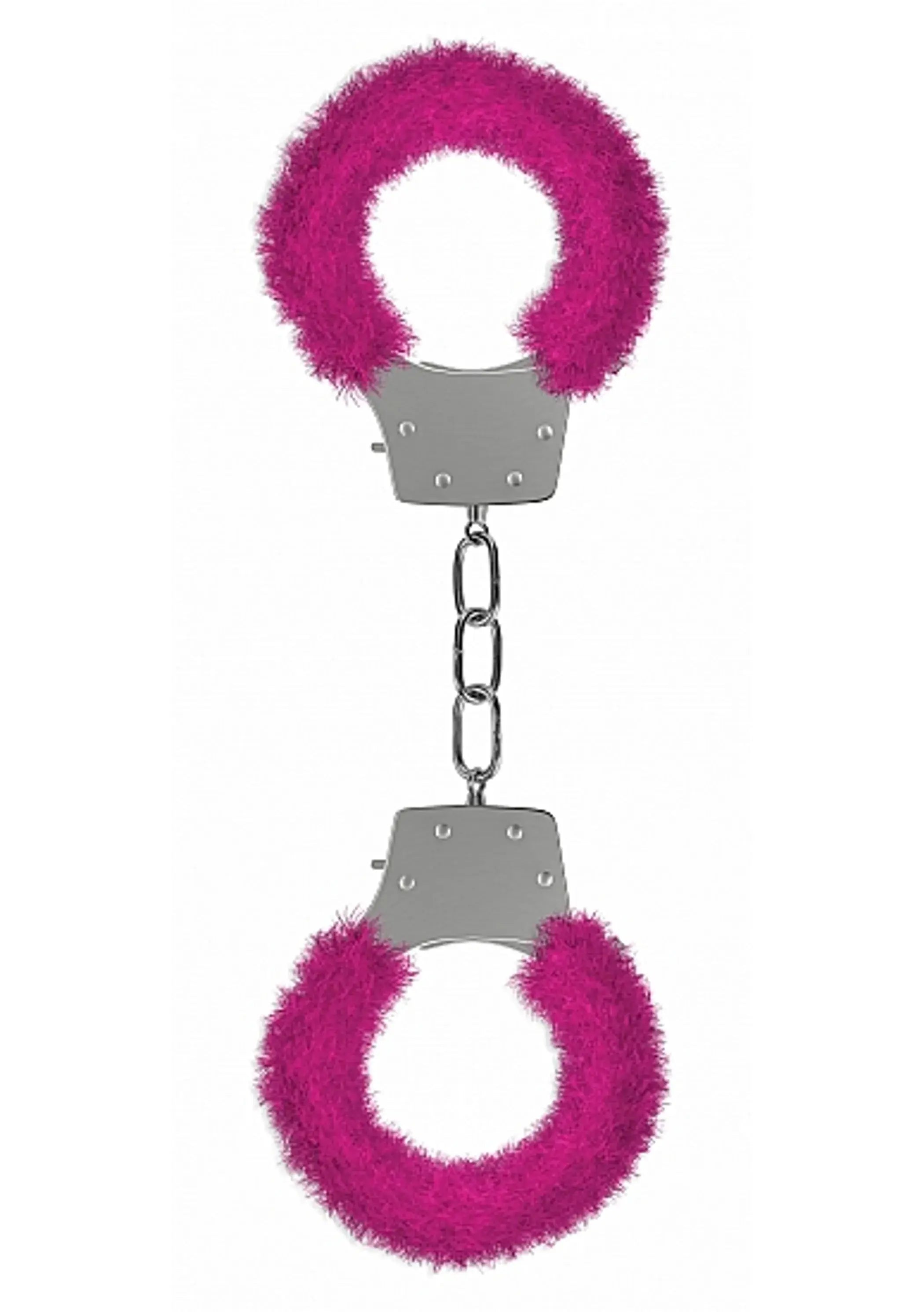 PLEASURE HANDCUFFS FURRY PINK SHOTS AMERICA