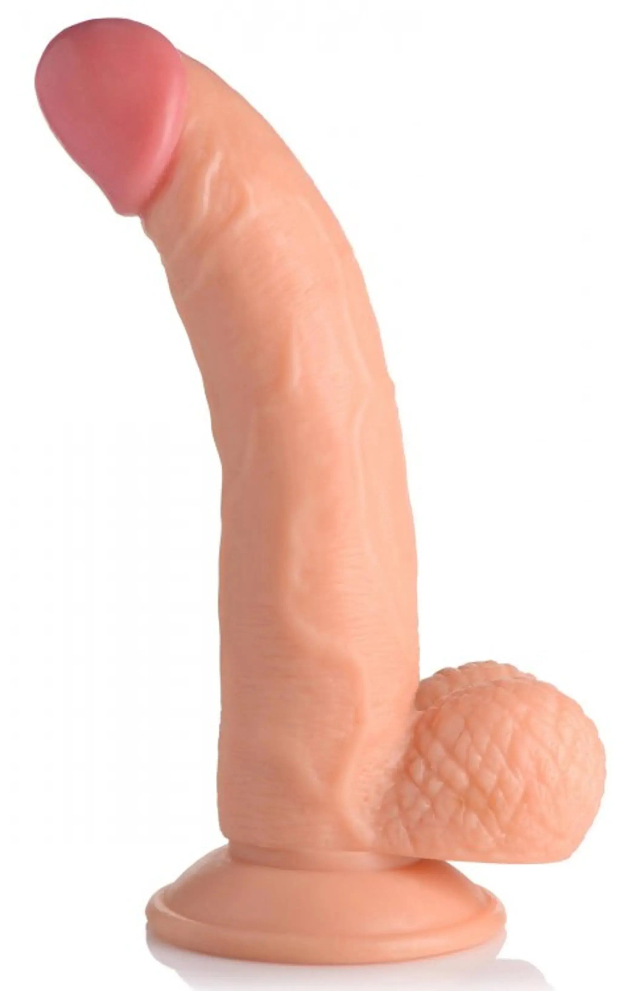 POP 7.5IN DILDO W/ BALLS LIGHT XR Brands