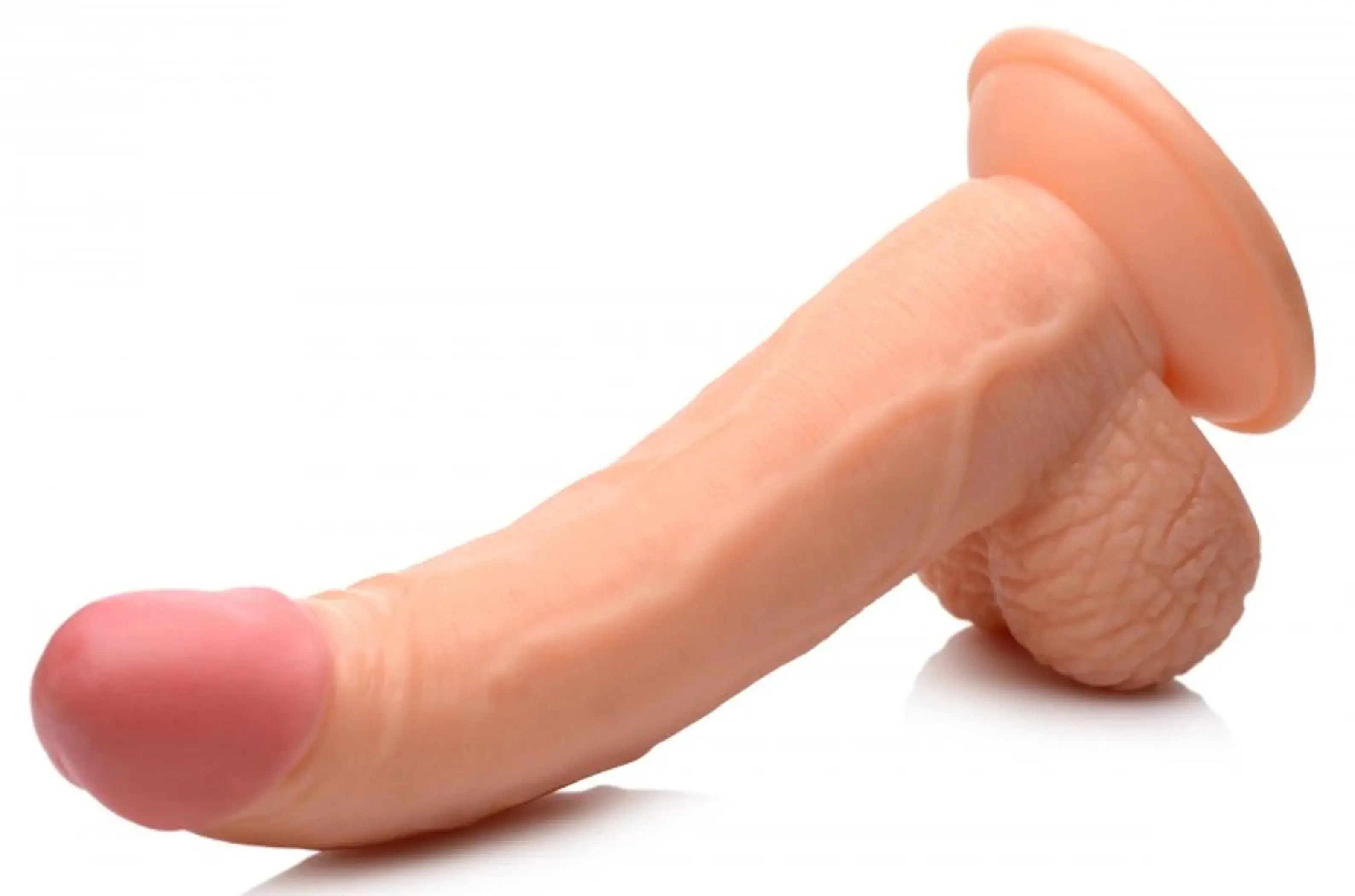 POP 7.5IN DILDO W/ BALLS LIGHT XR Brands
