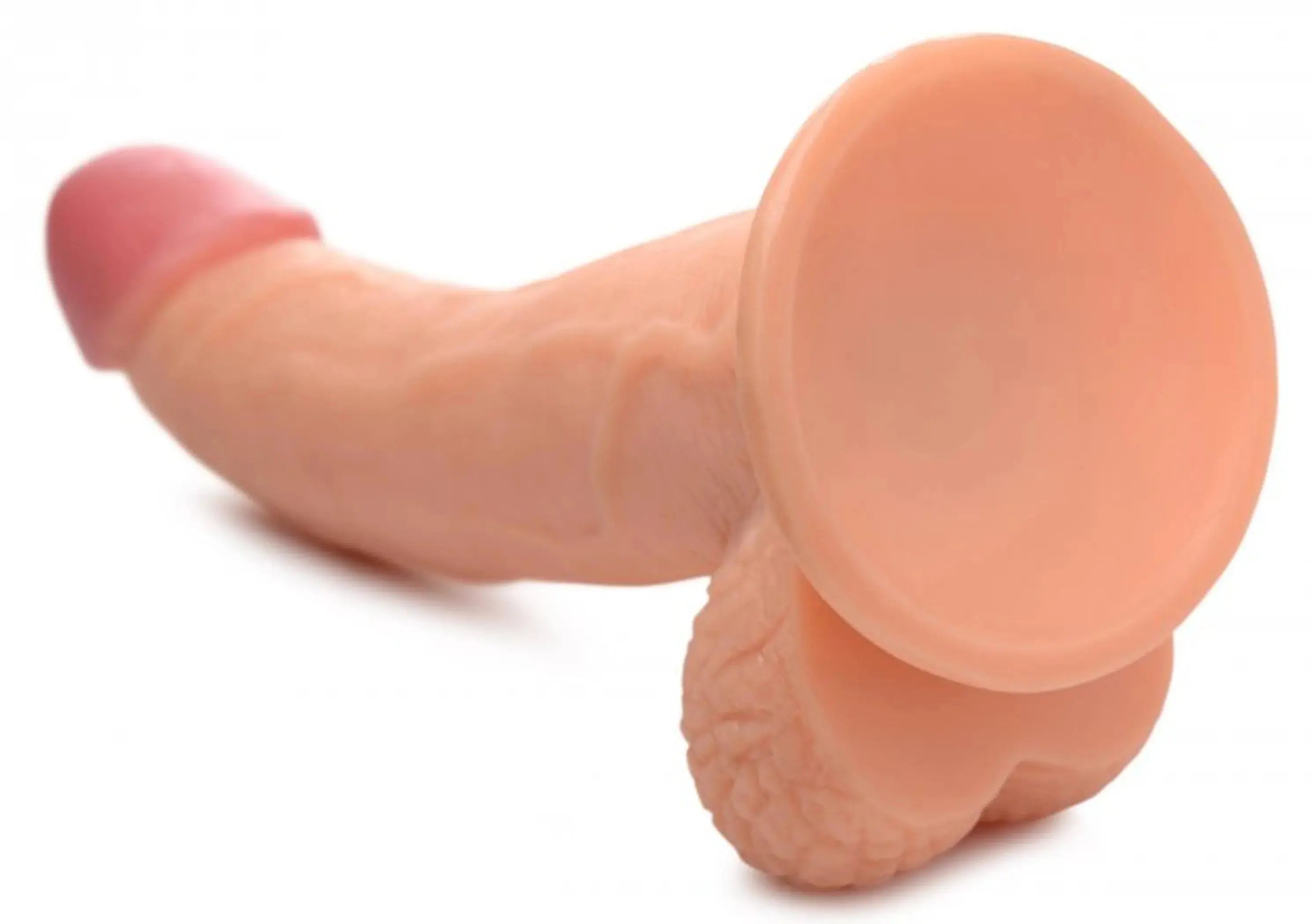 POP 7.5IN DILDO W/ BALLS LIGHT XR Brands