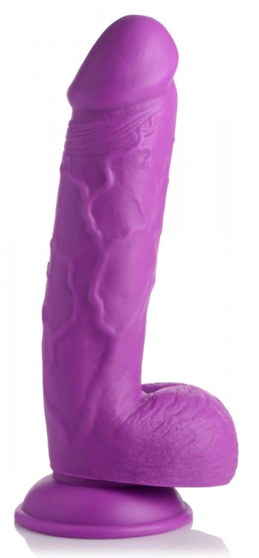 POP 8.25IN DILDO W/ BALLS PURPLE XR Brands