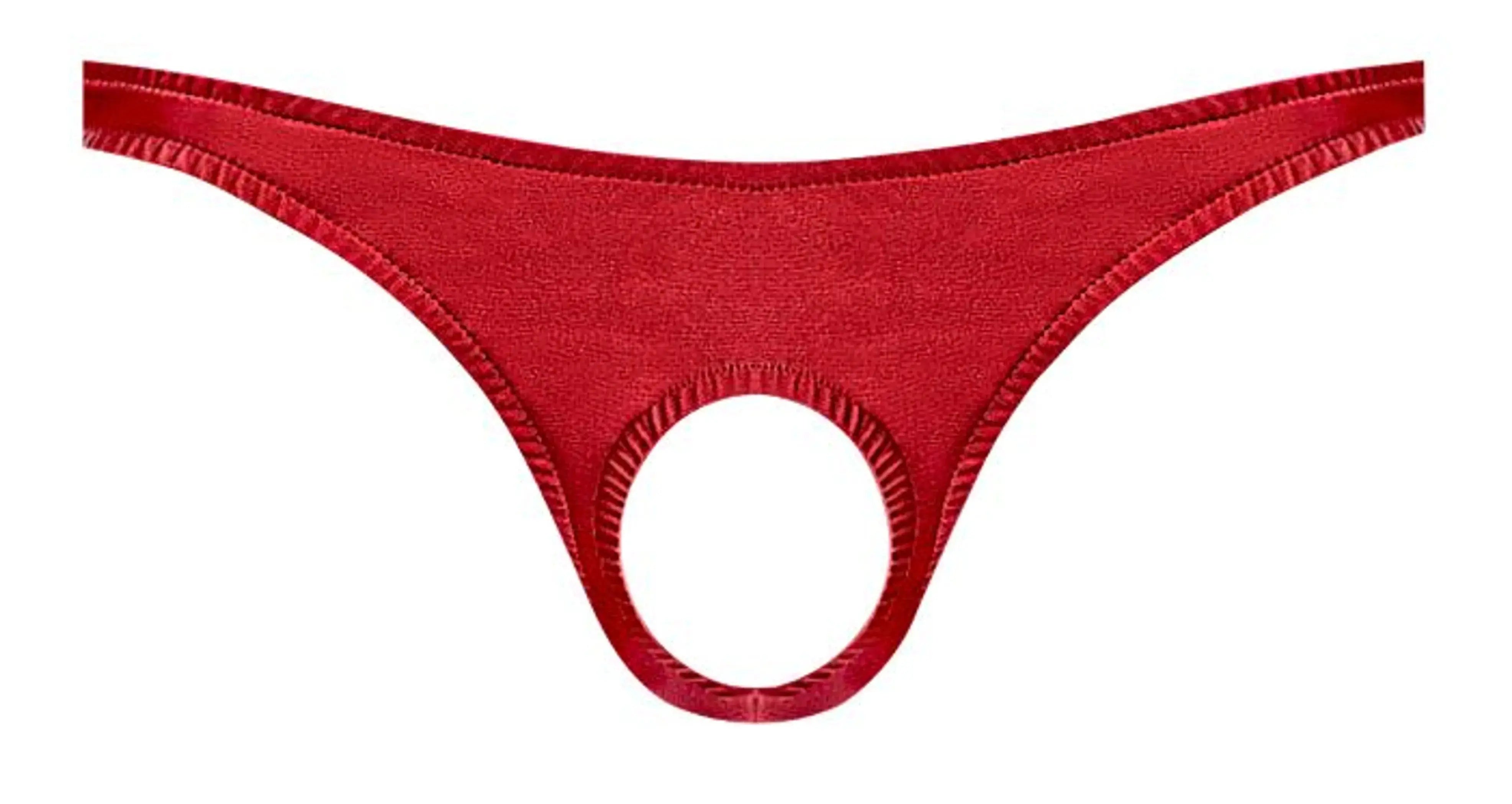 POUCHLESS BRIEF RED O/S Male Power Lingerie