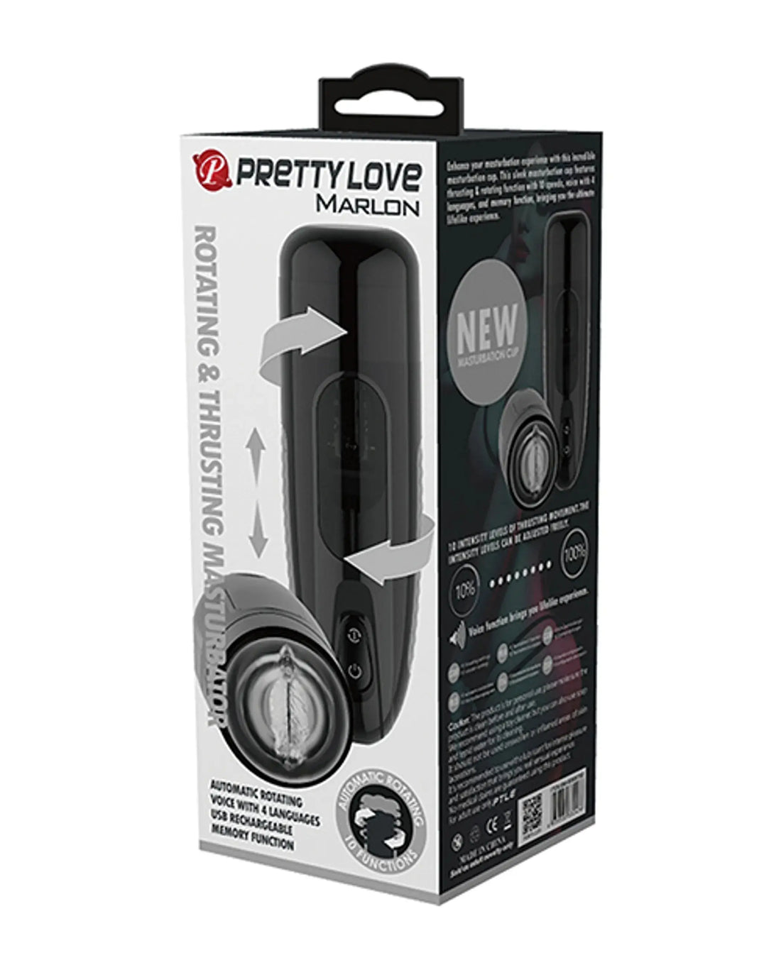 PRETTY LOVE MARLON THRUSTING & ROTATING MASTURBATOR Pretty Love