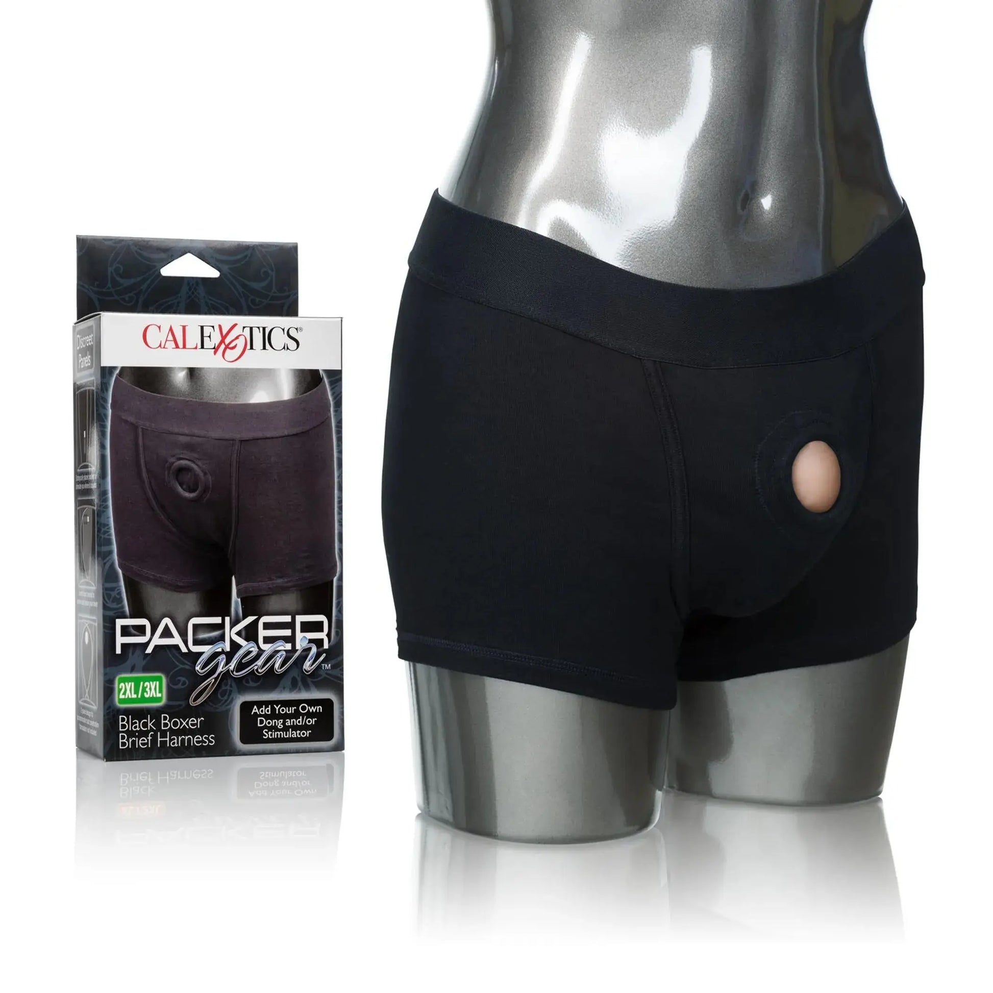Packer Gear Black Boxer Brief Harness California Exotic Novelties