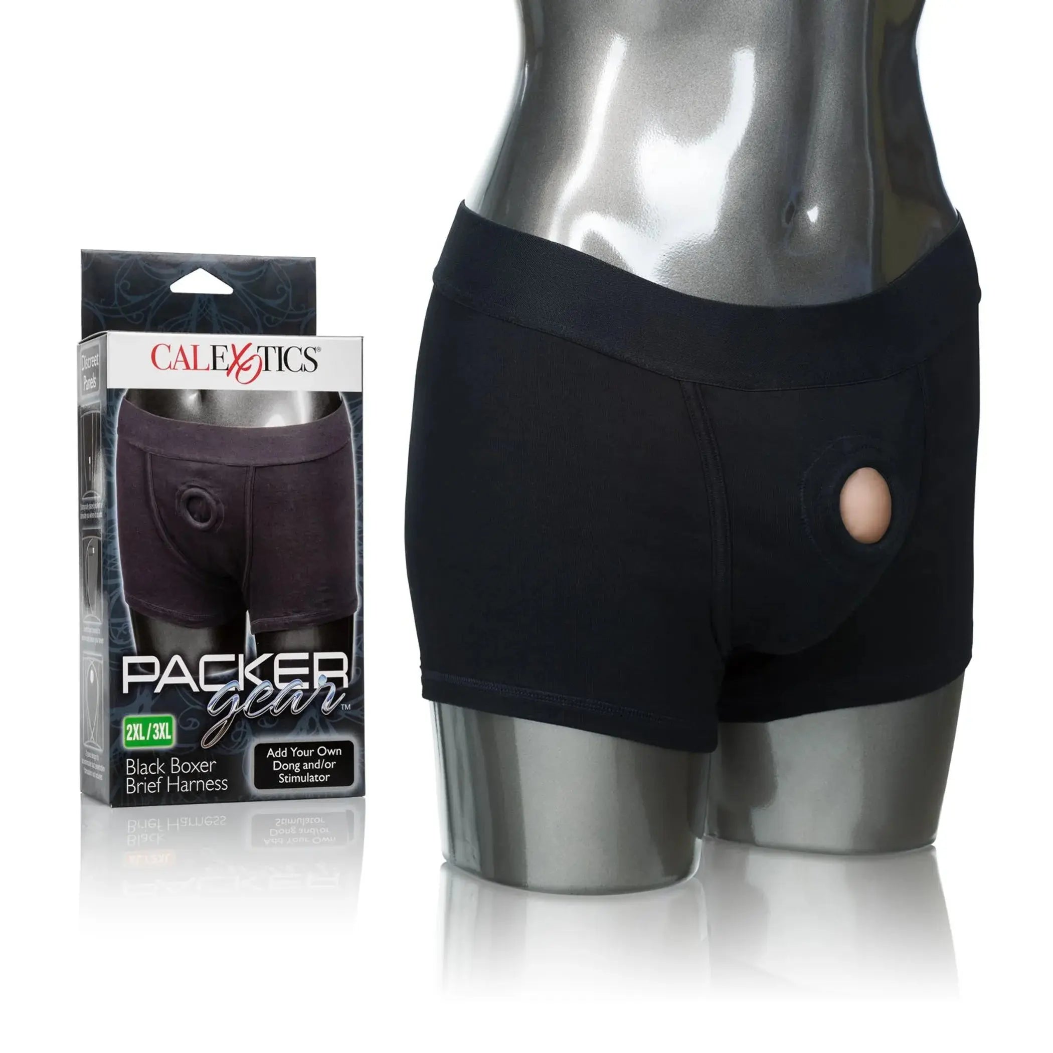 Packer Gear Black Boxer Brief Harness California Exotic Novelties