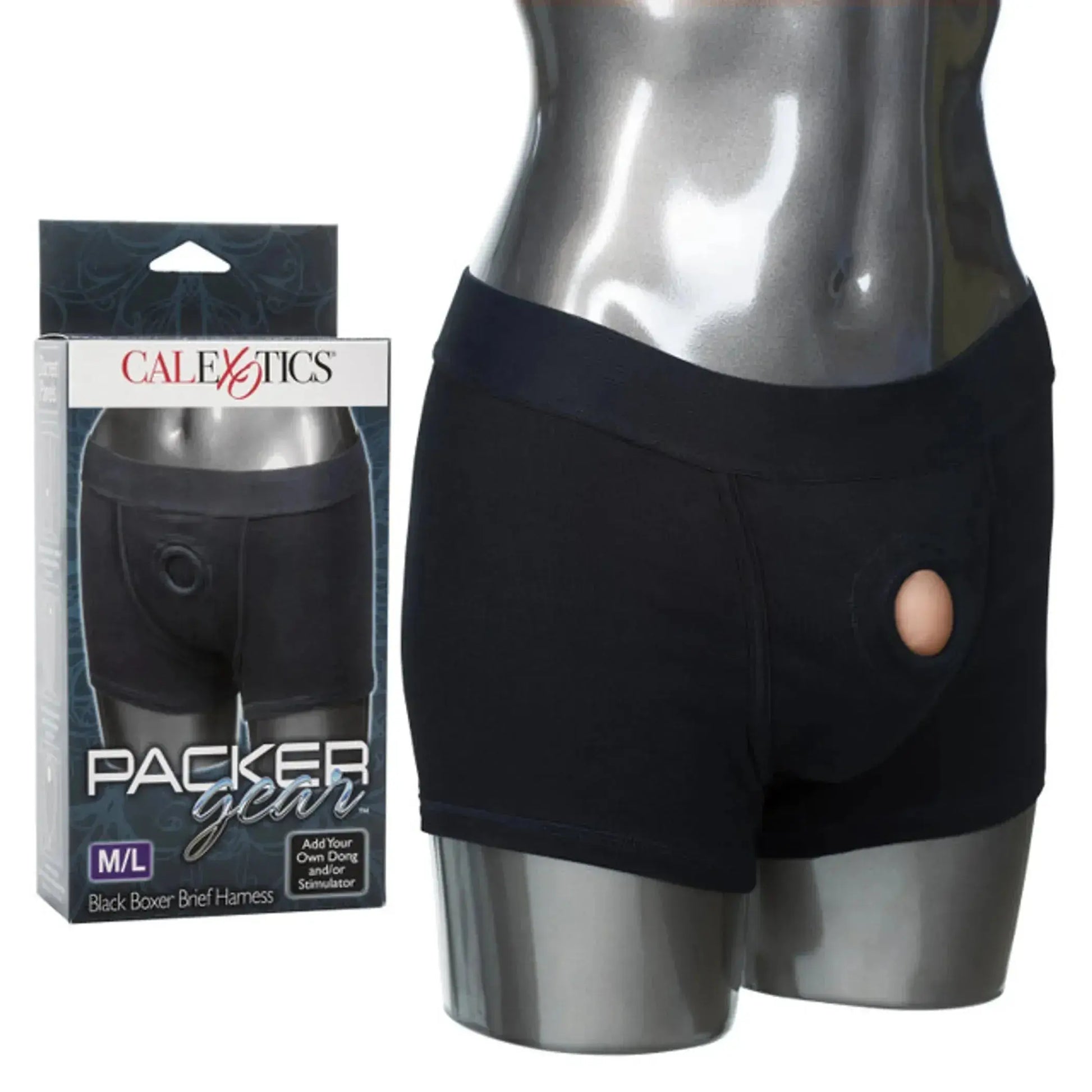 Packer Gear Black Boxer Harness California Exotic Novelties