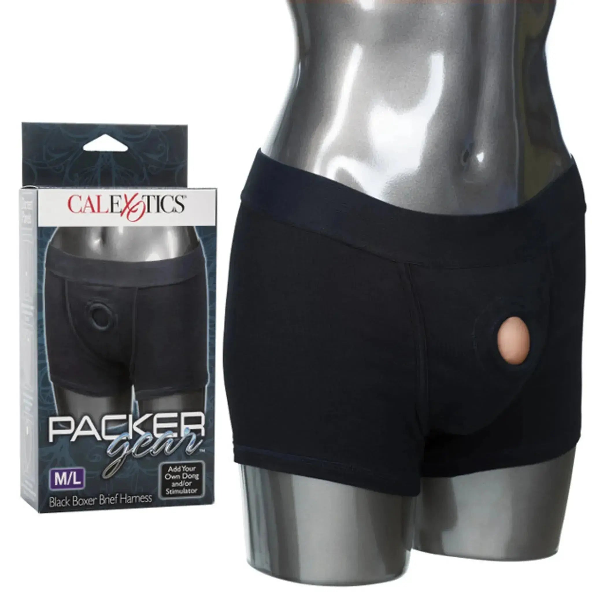 Packer Gear Black Boxer Harness California Exotic Novelties