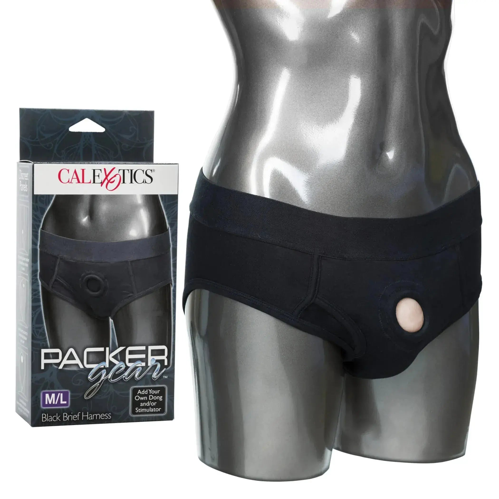 Packer Gear Black Brief Harness California Exotic Novelties