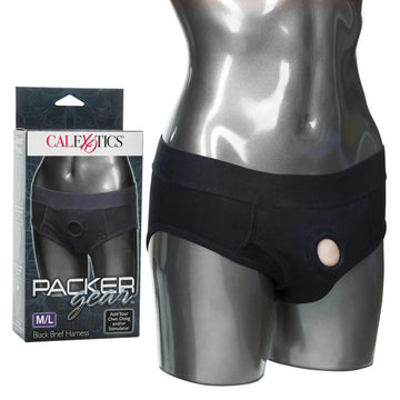Packer Gear Black Brief Harness California Exotic Novelties