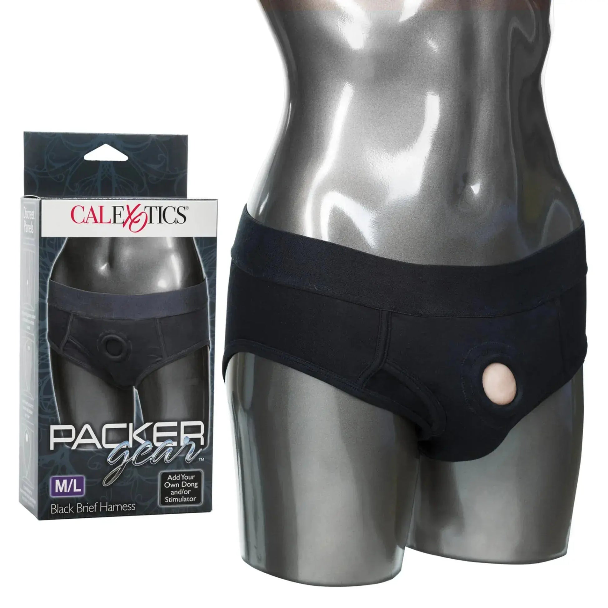 Packer Gear Black Brief Harness California Exotic Novelties
