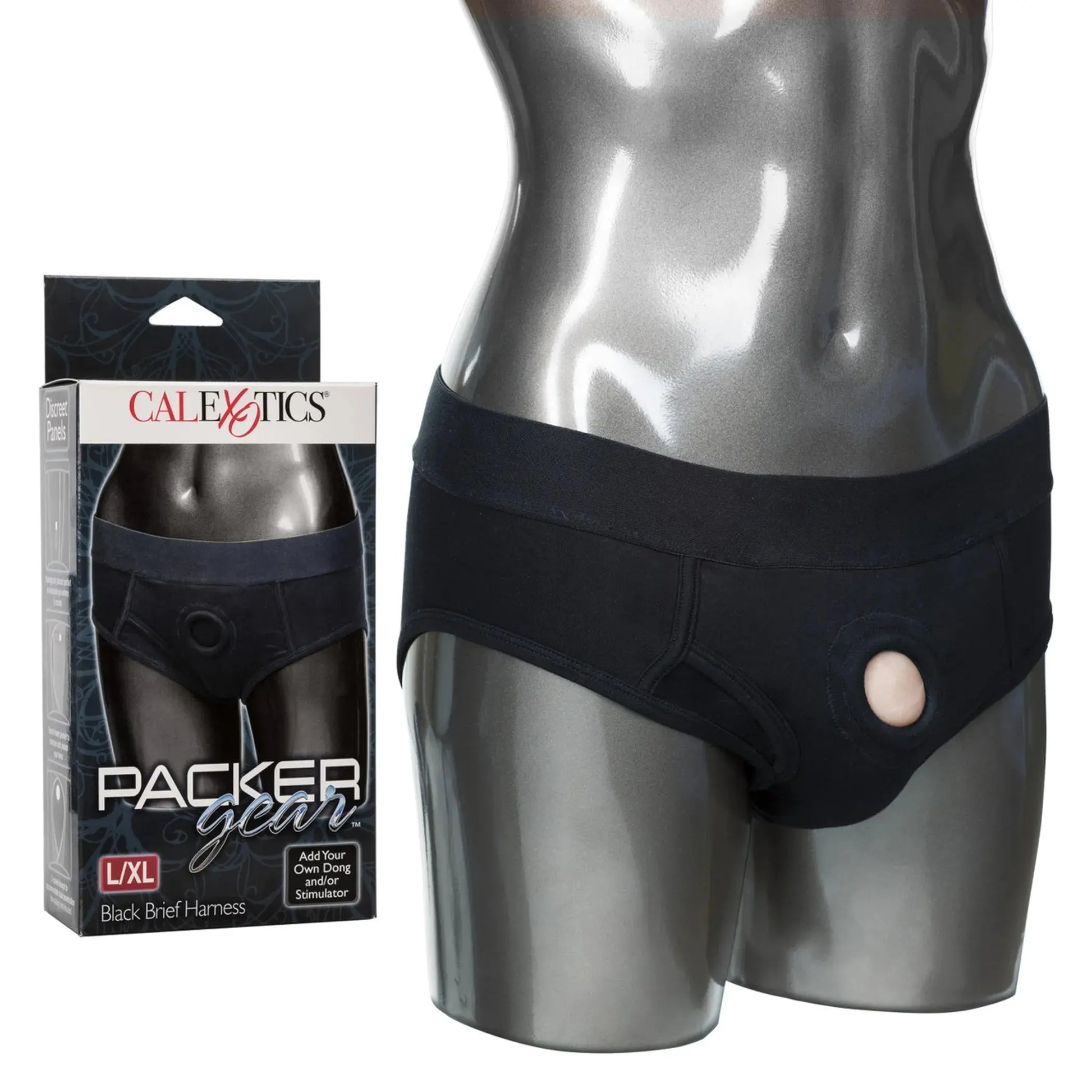 Packer Gear Black Brief Harness L/XL California Exotic Novelties